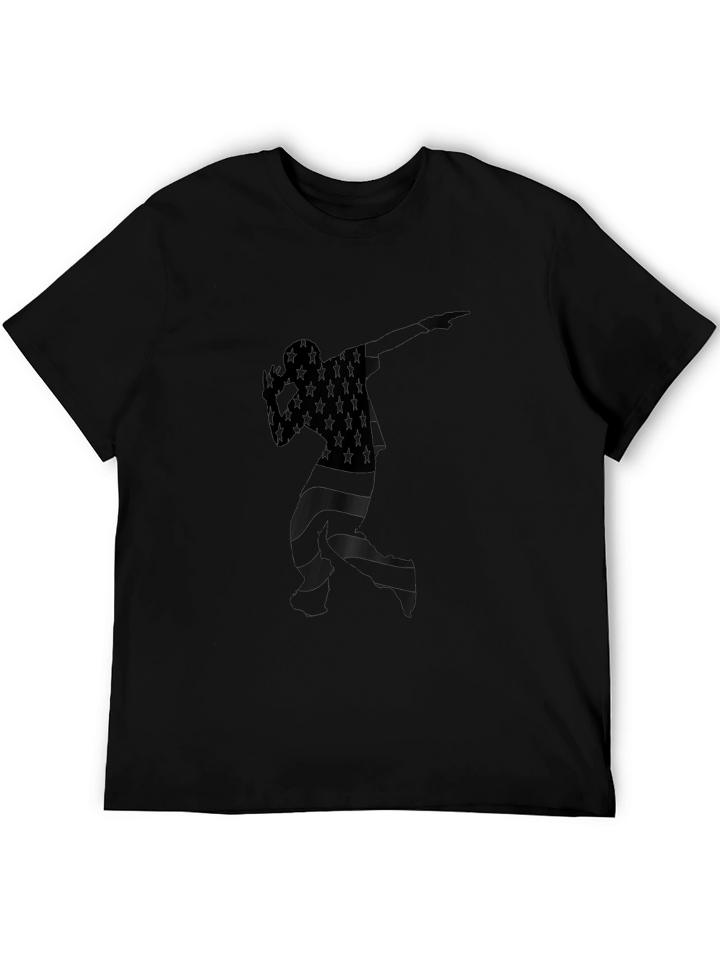 American Flag Dabbing Silhouette Tee