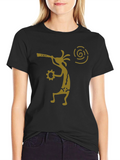Kokopelli Flute Player Graphic T-Shirt