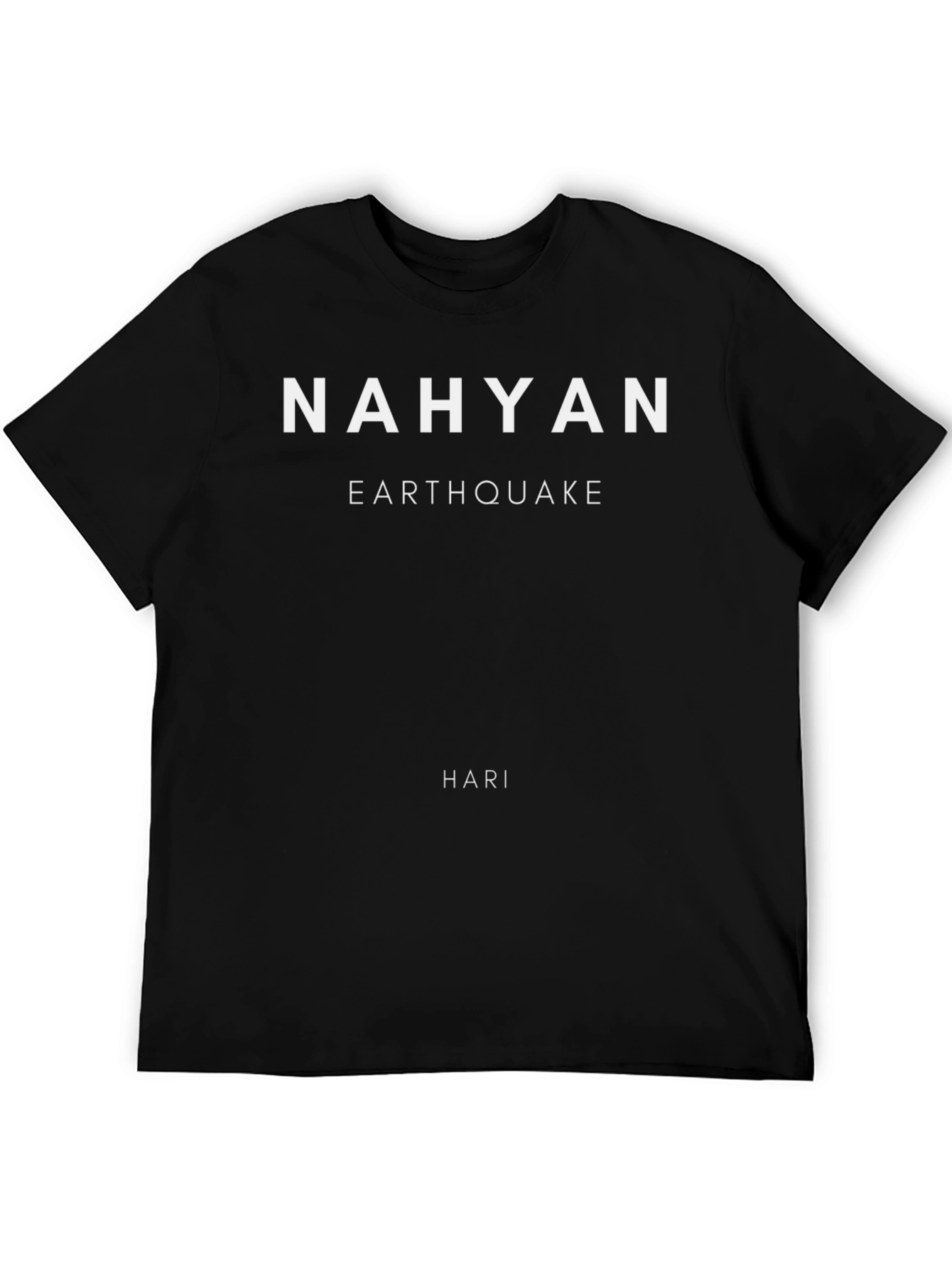Nahyan Earthquake Hari Graphic Tee - Black
