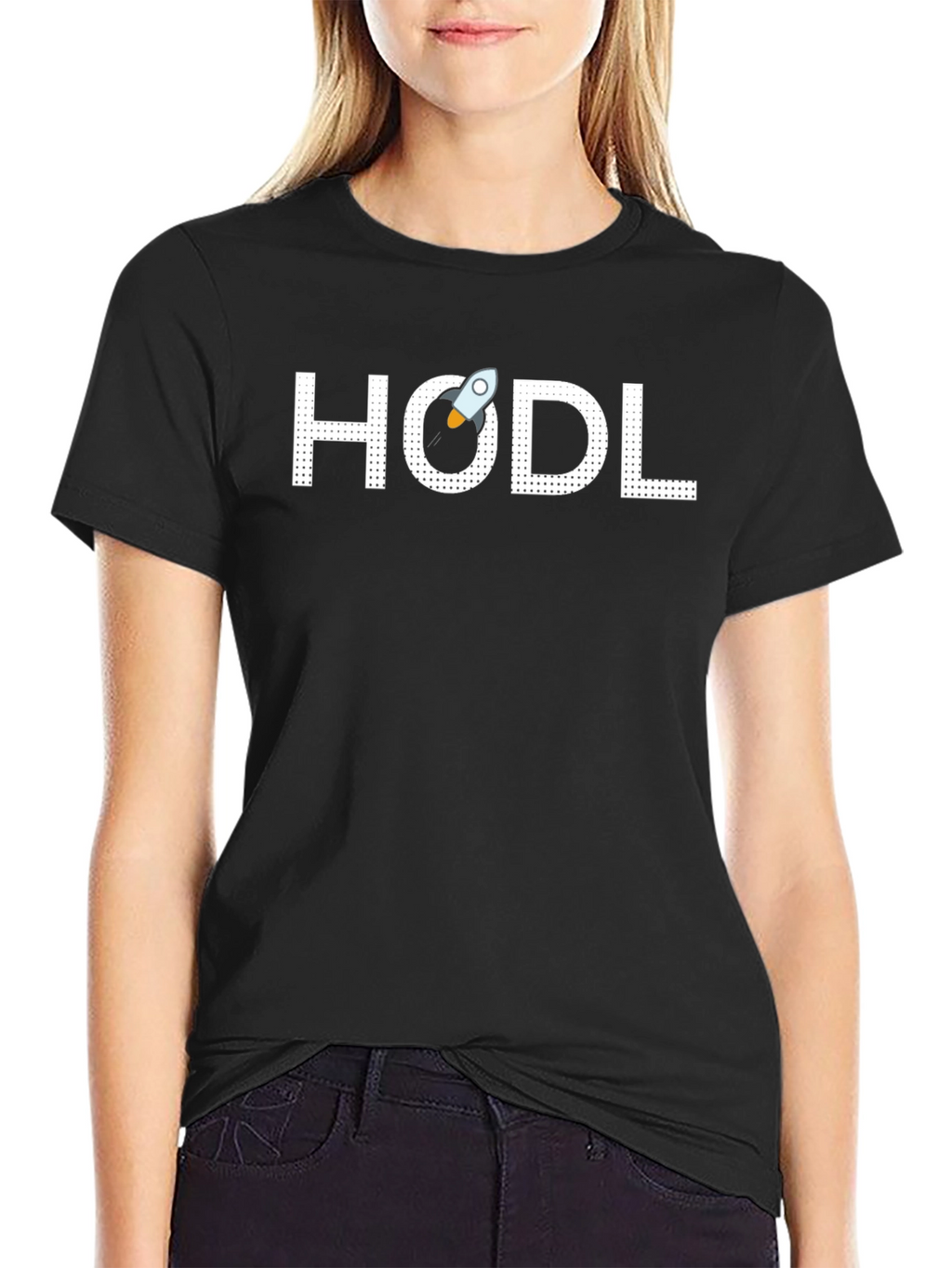 HODL Rocket Crypto T-Shirt - Black