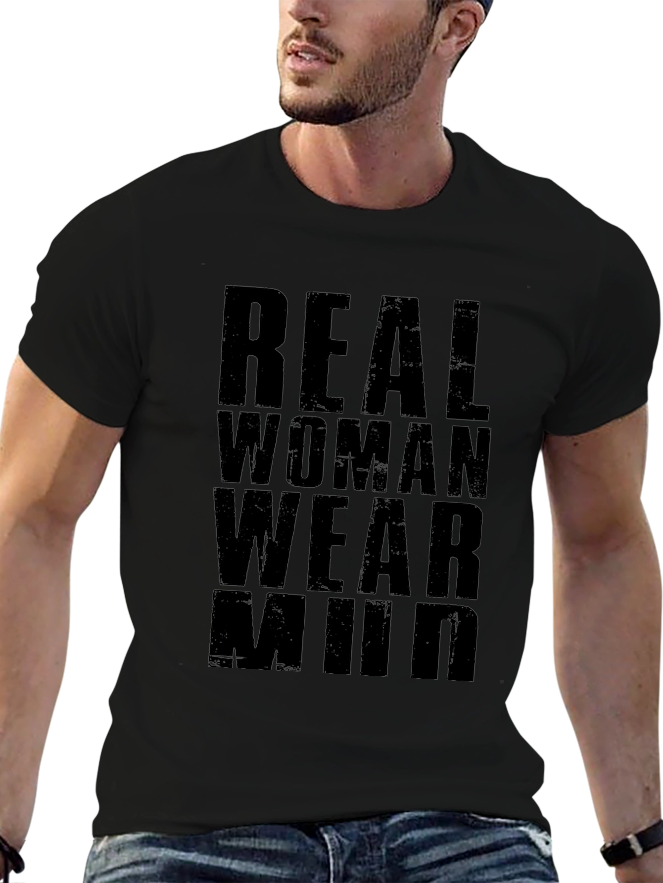Real Women Wear Mud T-Shirt - Black