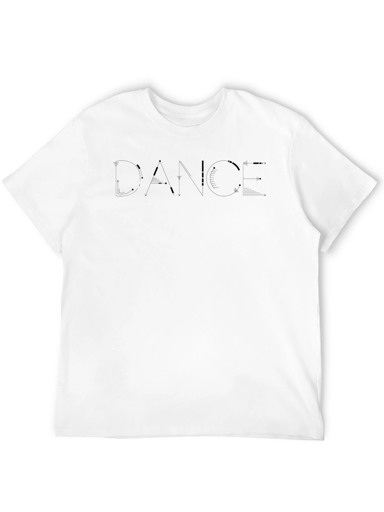 Mens Black DANCE Graphic Tee