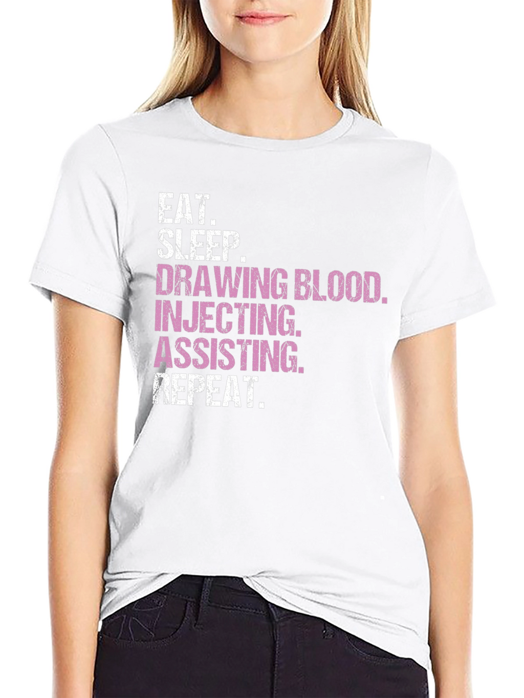 Eat Sleep Draw Blood T-Shirt - Medical Theme