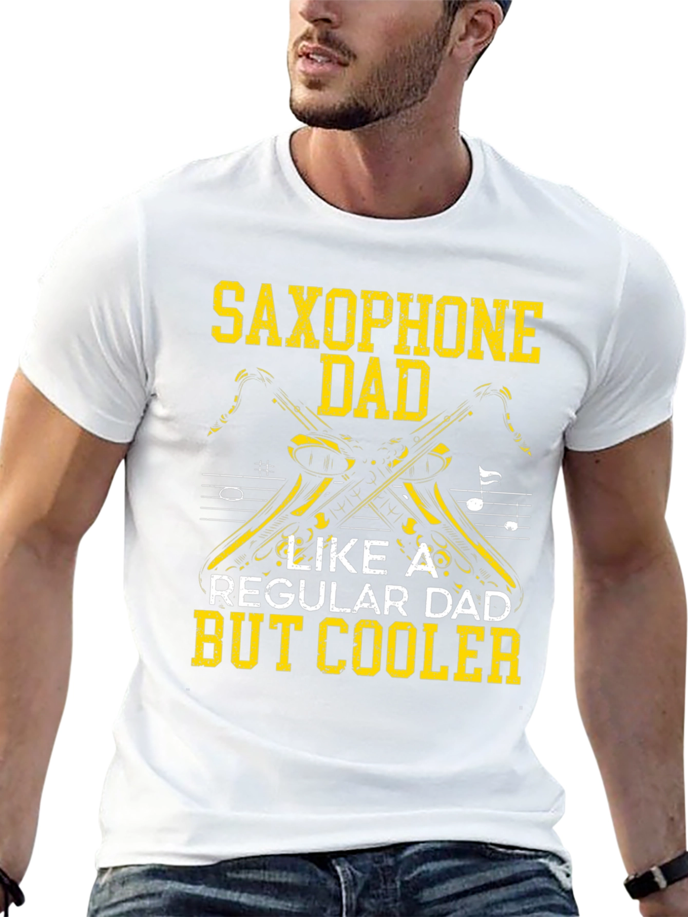 Saxophone Dad T-Shirt - Musician Dad Apparel