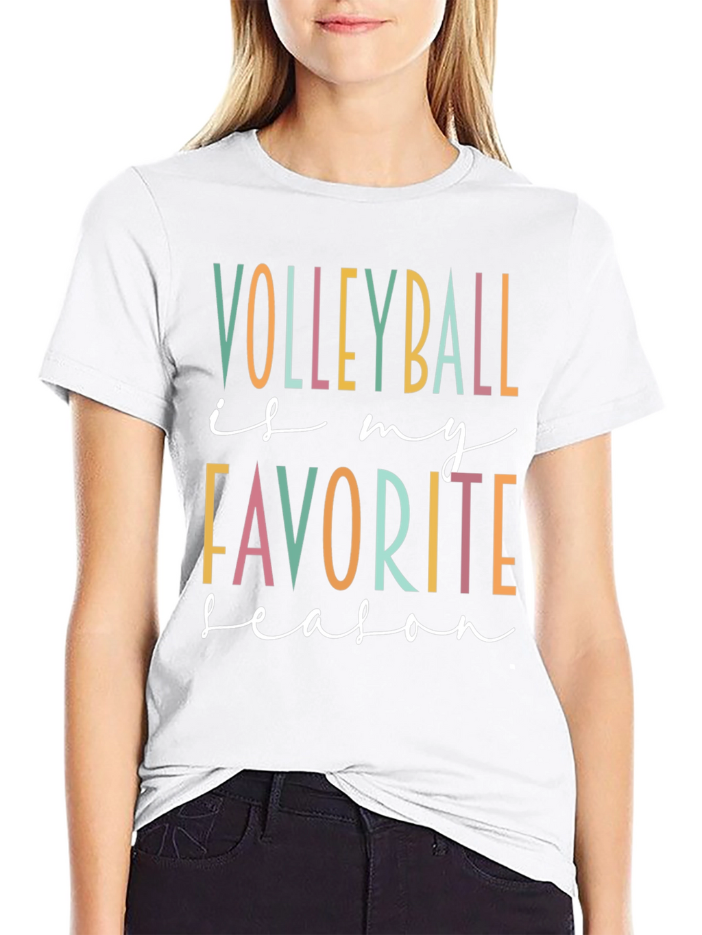 Volleyball Is My Favorite Season Graphic Tee