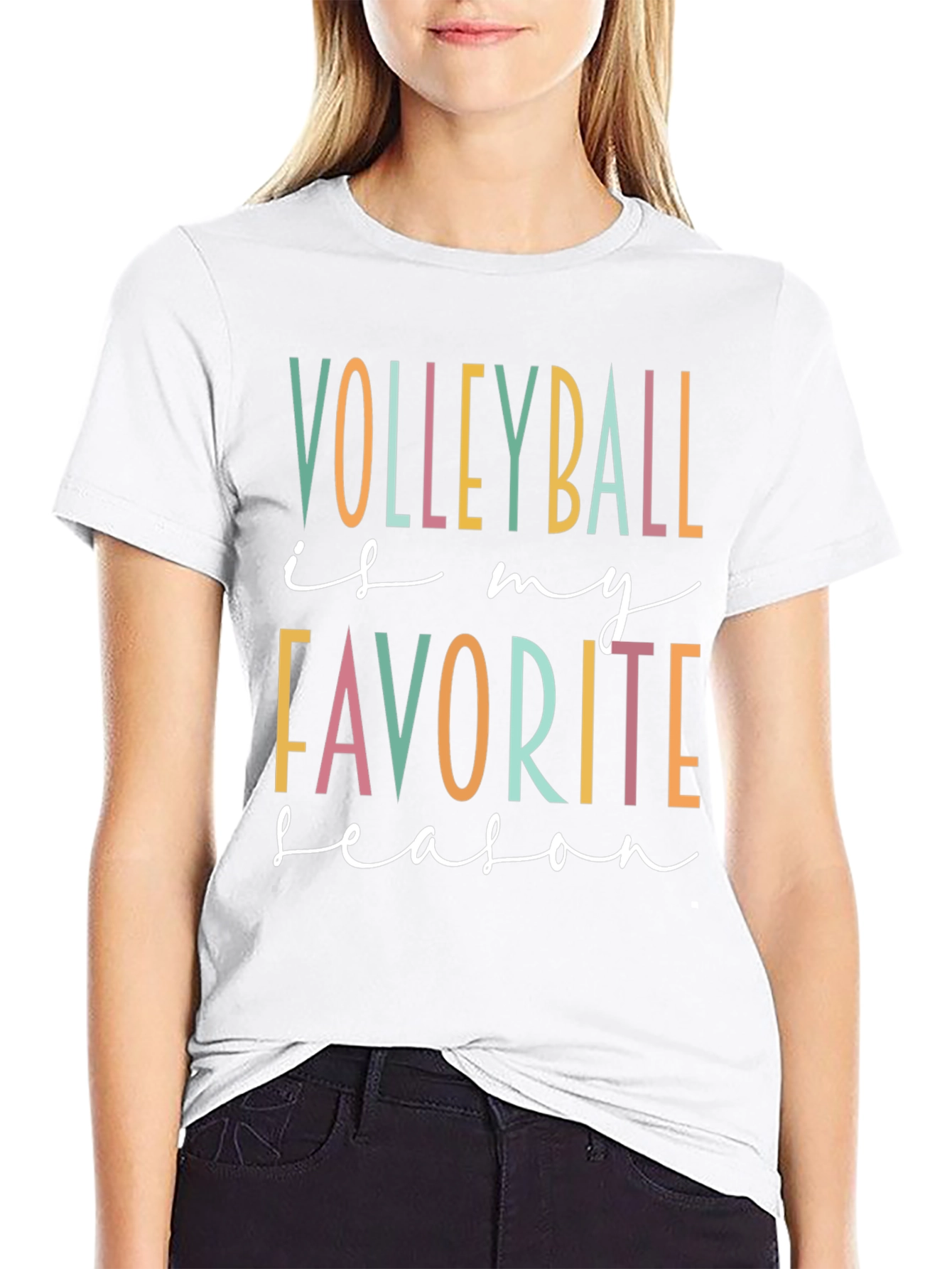 Volleyball Is My Favorite Season Graphic Tee