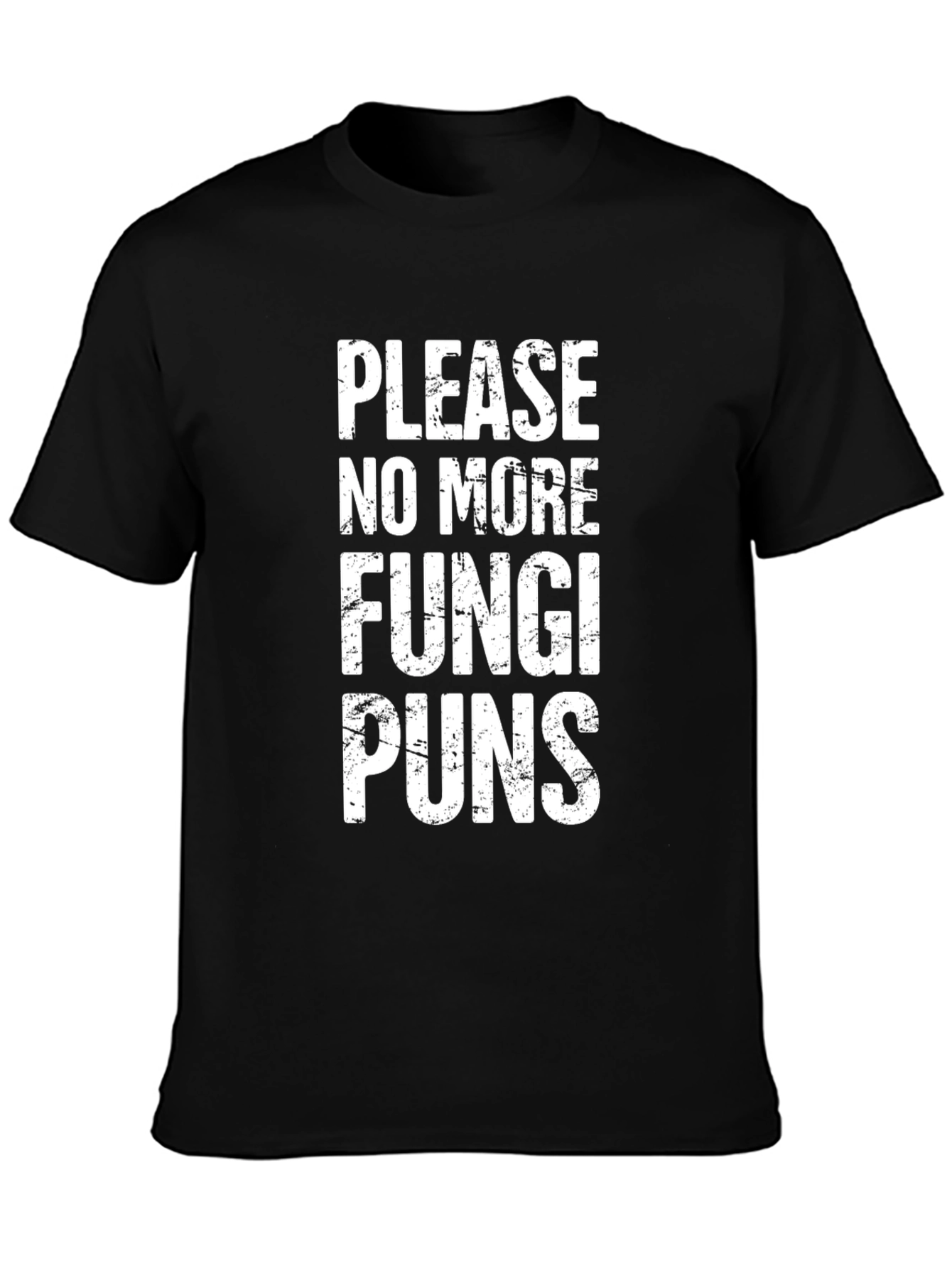 Funny Fungi Puns T-Shirt - Black Novelty Tee