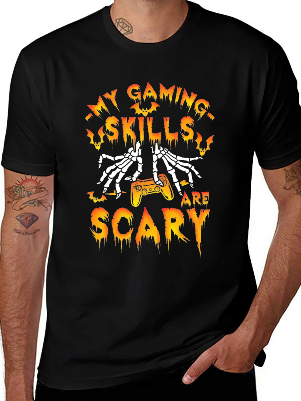 Gaming Skills Are Scary Halloween T-Shirt