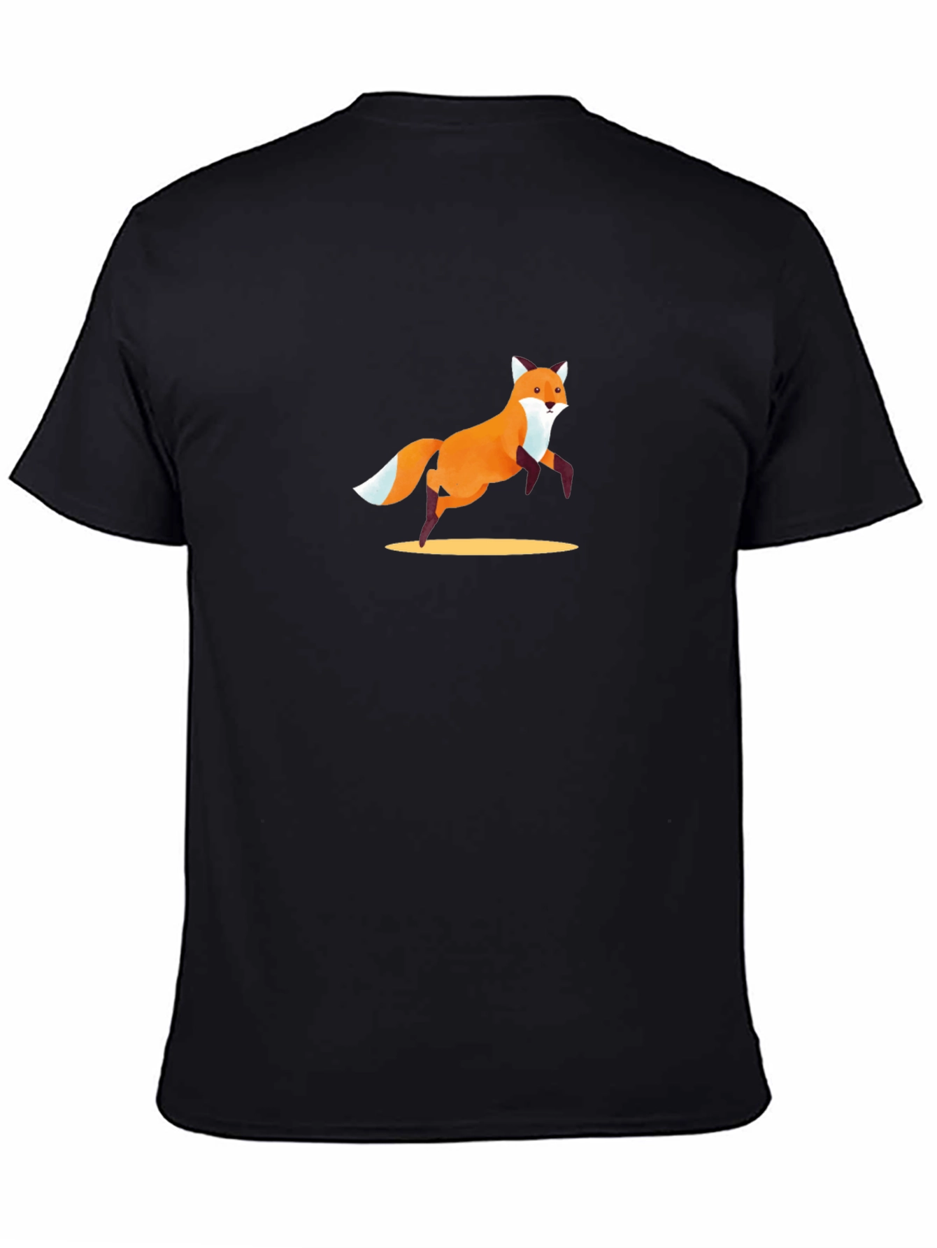 Fox Graphic Black T-Shirt - Modern Casual Tee