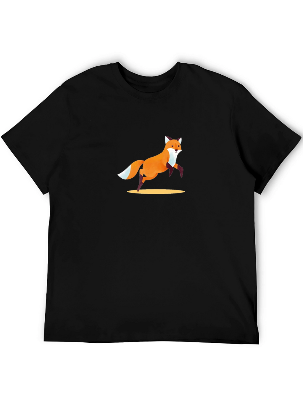 Fox Graphic Black T-Shirt - Modern Casual Tee
