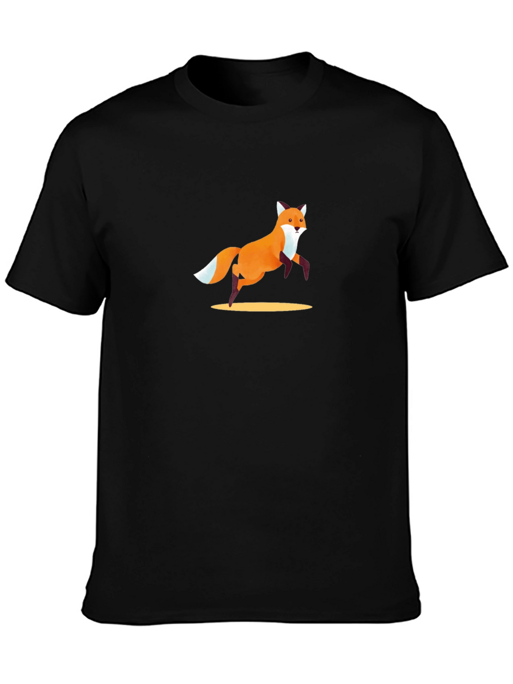 Fox Graphic Black T-Shirt - Modern Casual Tee