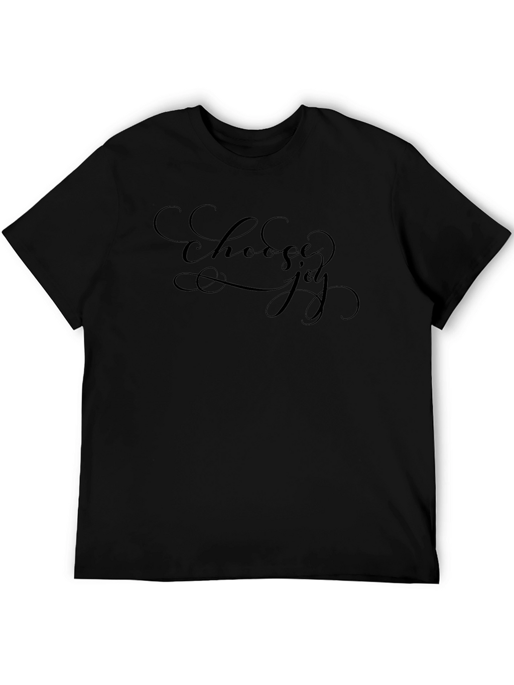Choose Joy Black T-Shirt - Inspirational Design