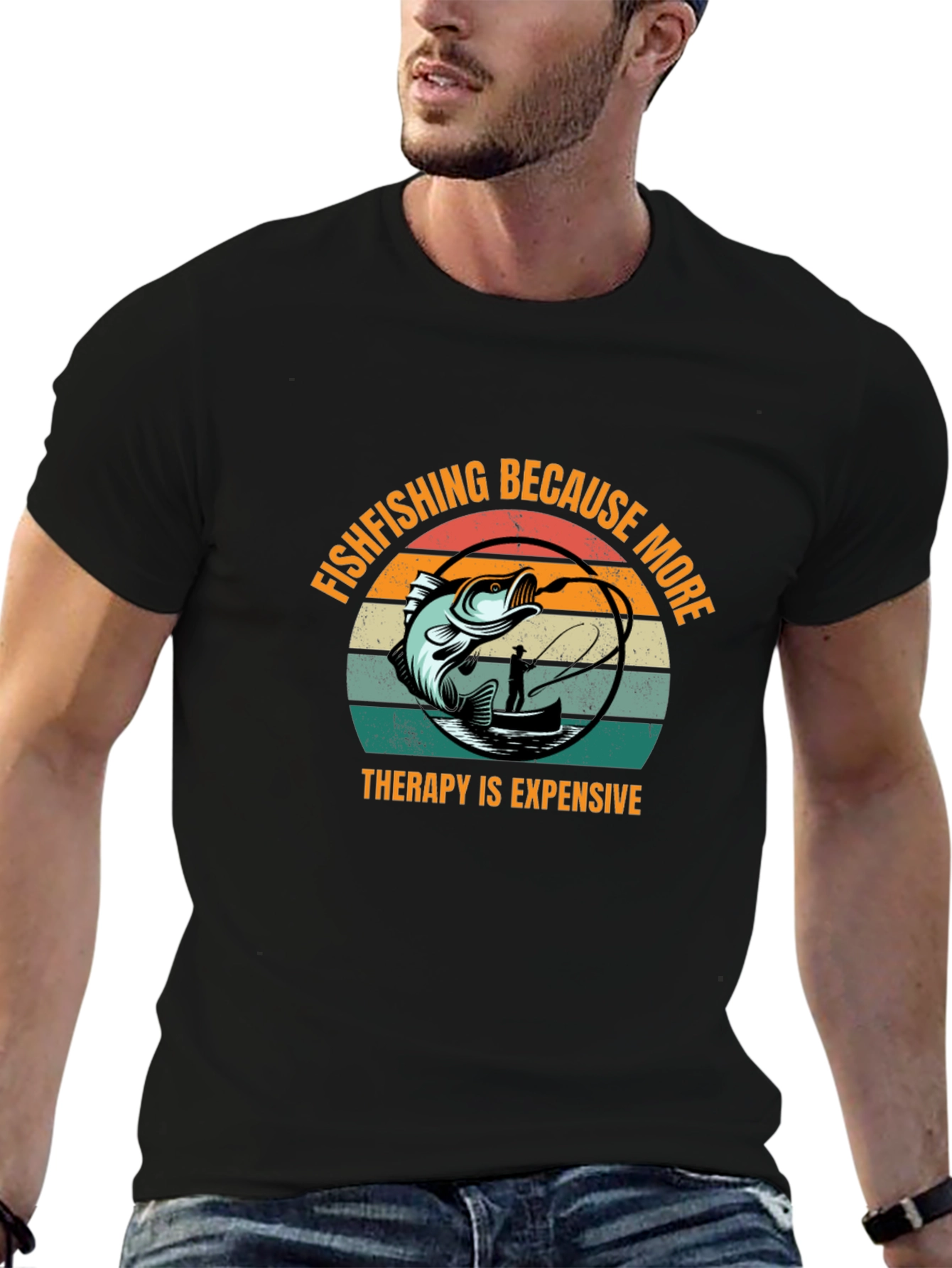 Fishing T-Shirt: Therapy Is Expensive!