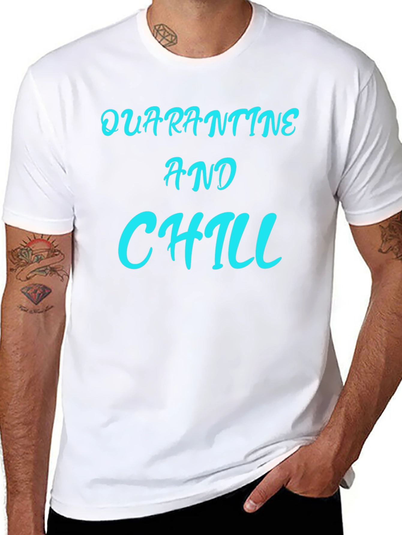 Quarantine & Chill Graphic Tee - Black