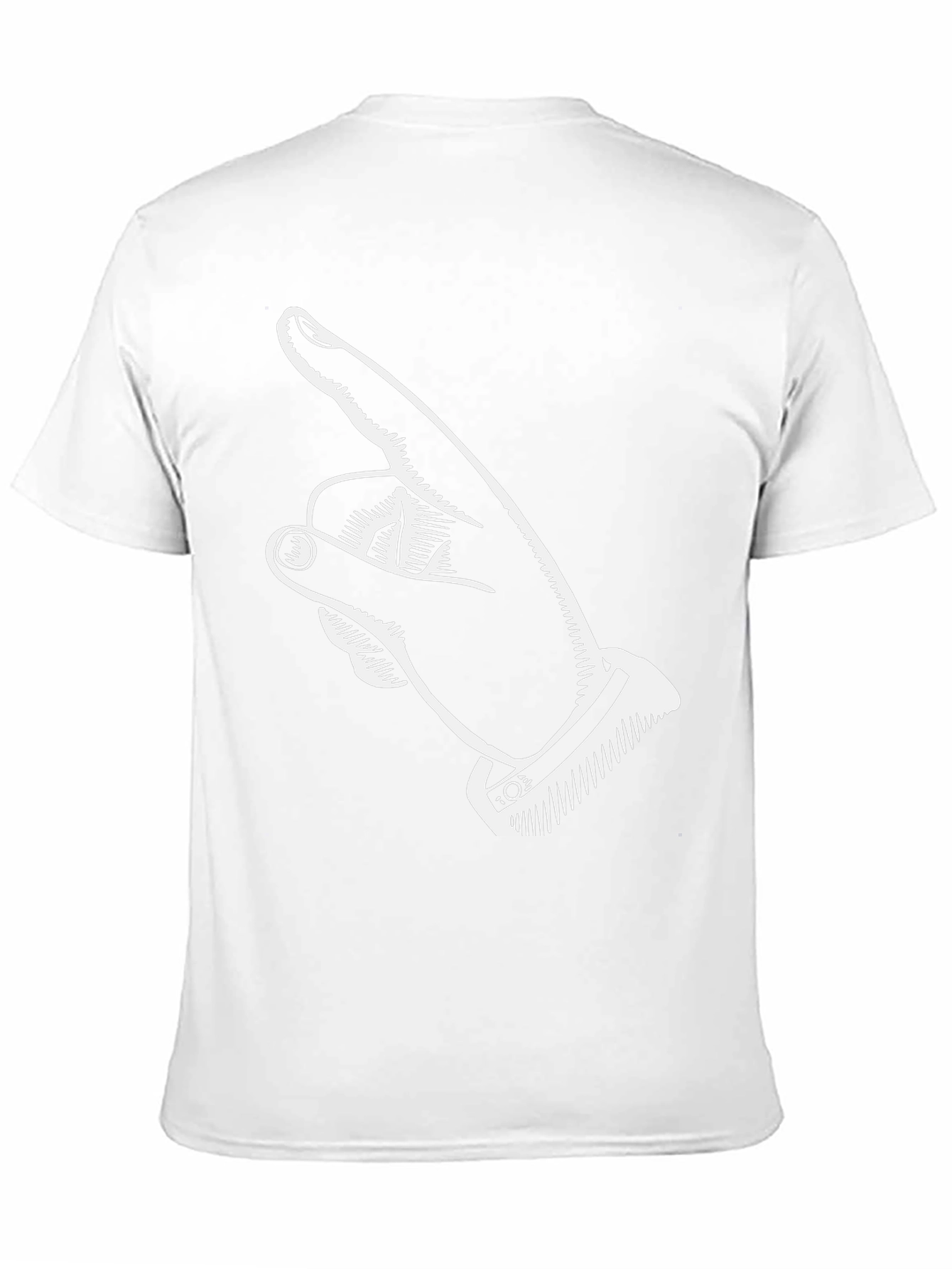 Pointing Finger Graphic Tee - Black Cotton T-Shirt