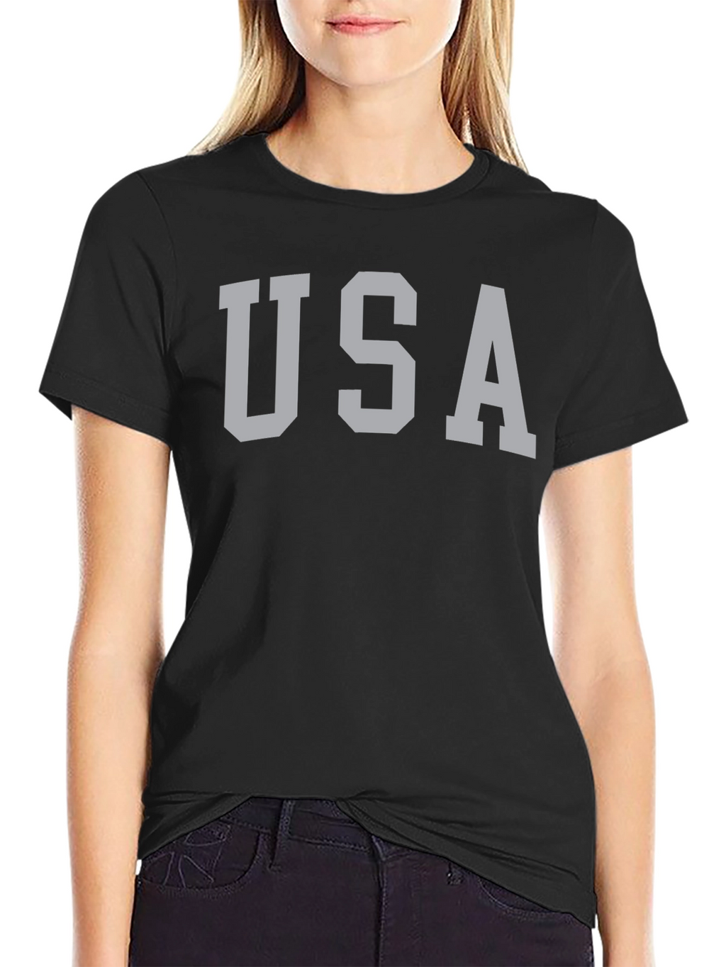 USA Graphic T-Shirt - Classic Crew Neck Tee