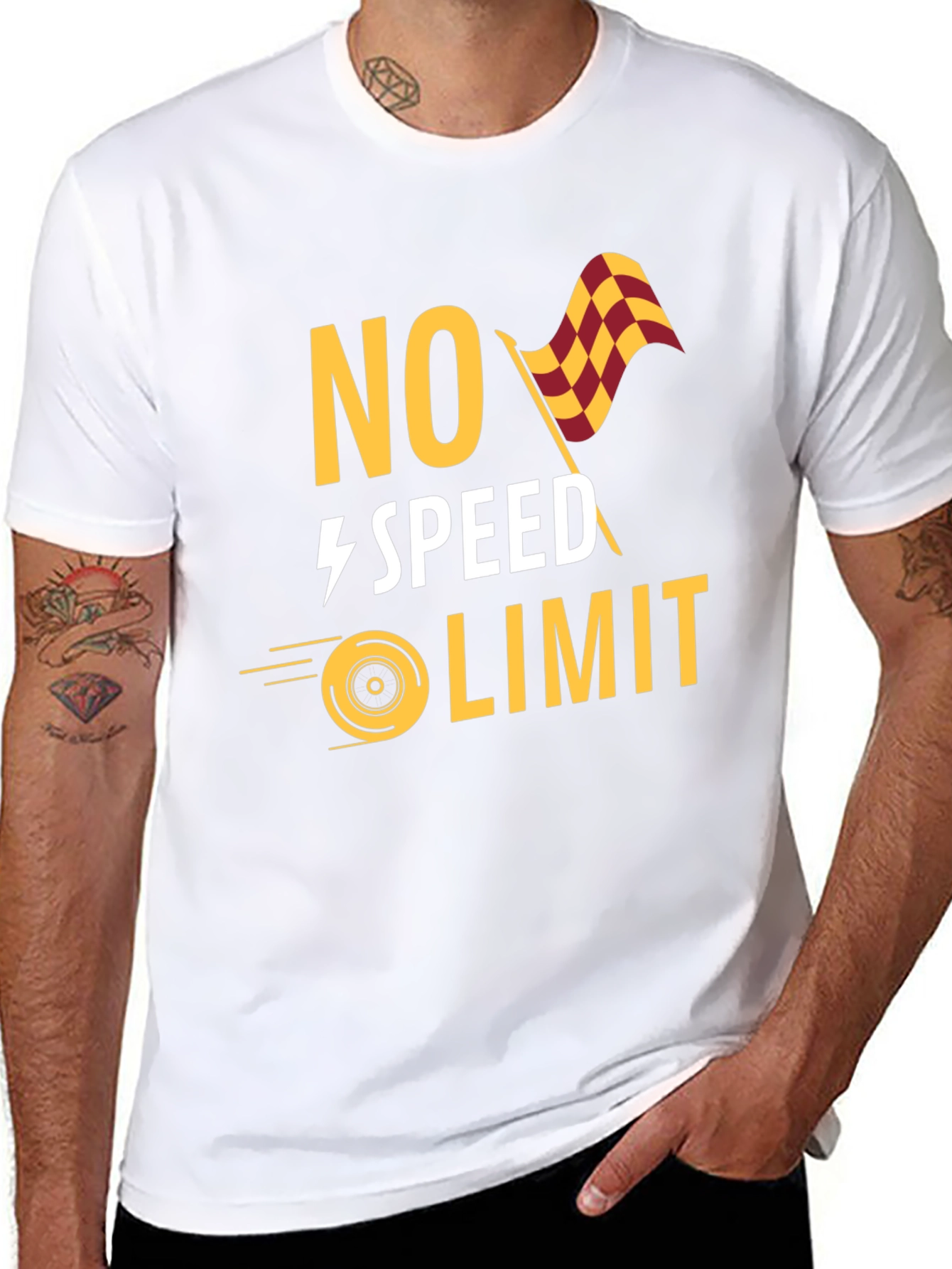 No Speed Limit Graphic Tee - Racing Style