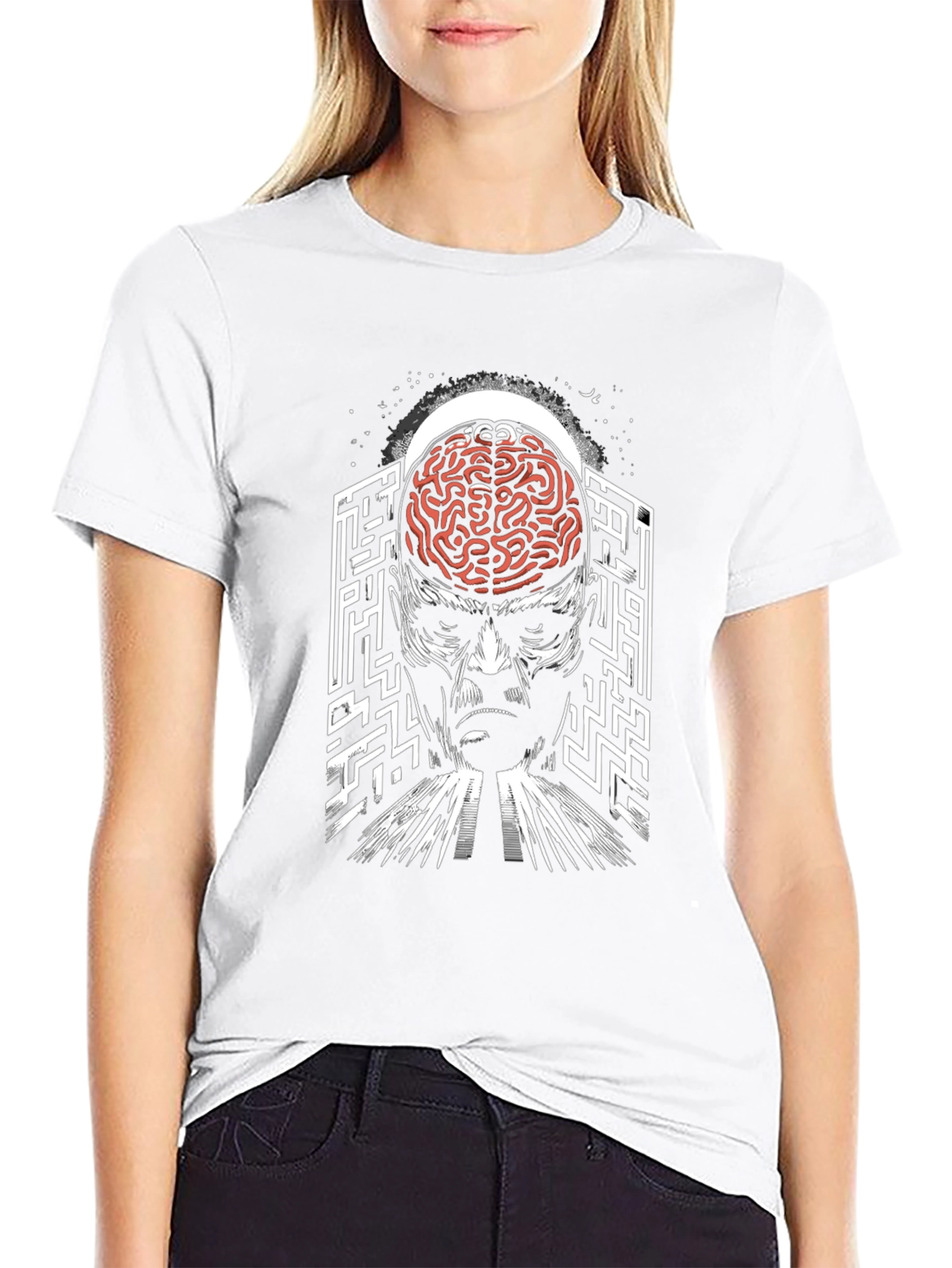 Brain Maze T-Shirt: Mind-Bending Graphic Tee