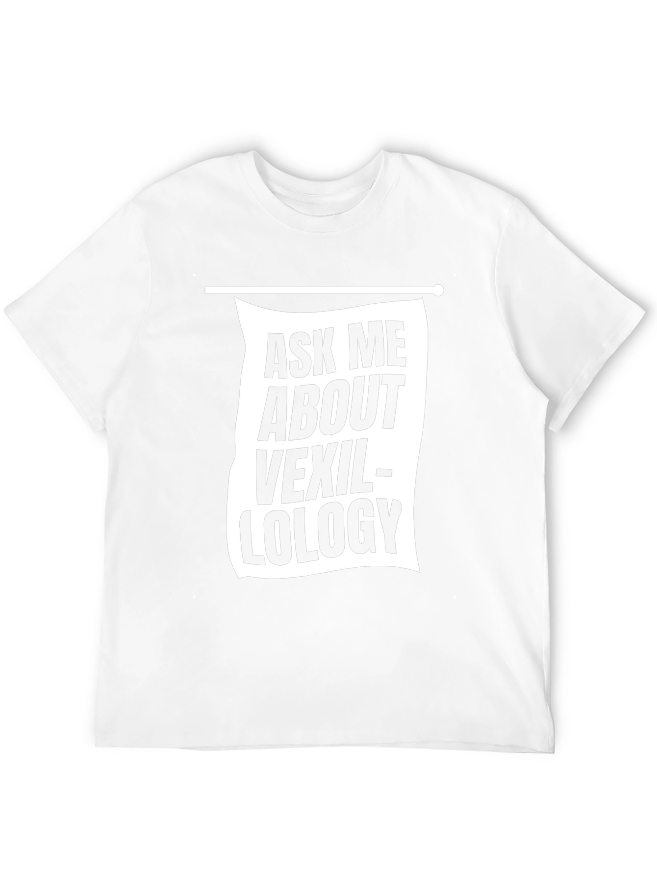 Ask Me About Vexillology Black Graphic T-Shirt