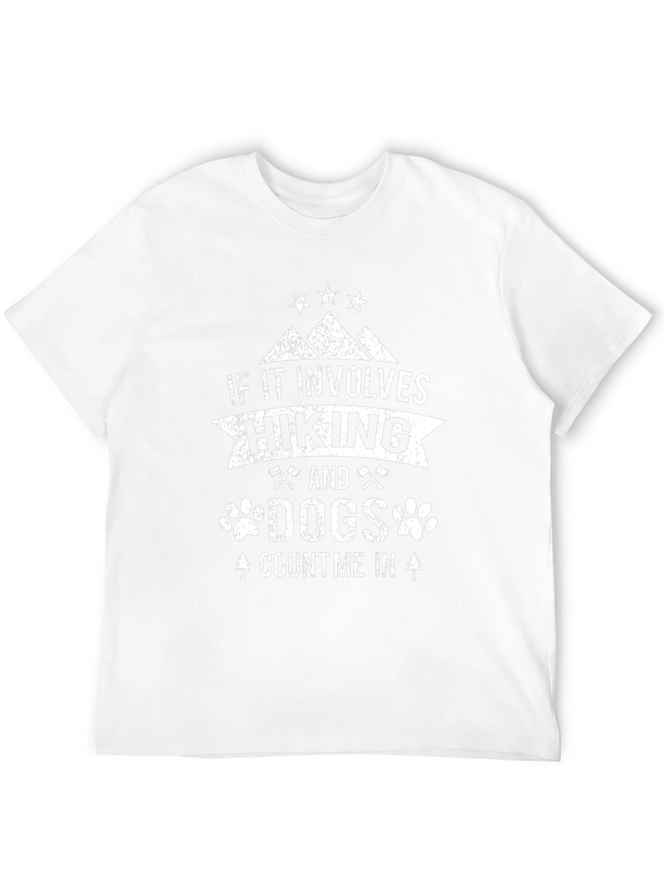 Hiking and Dogs T-Shirt - Black