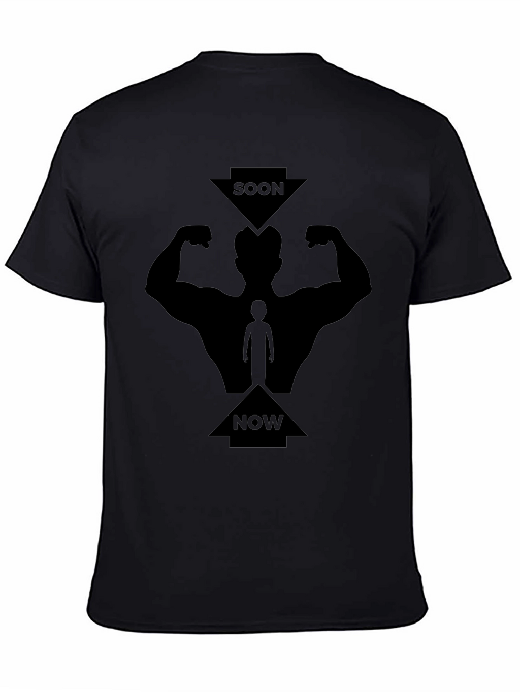 Soon Now Muscles Graphic Tee - Black