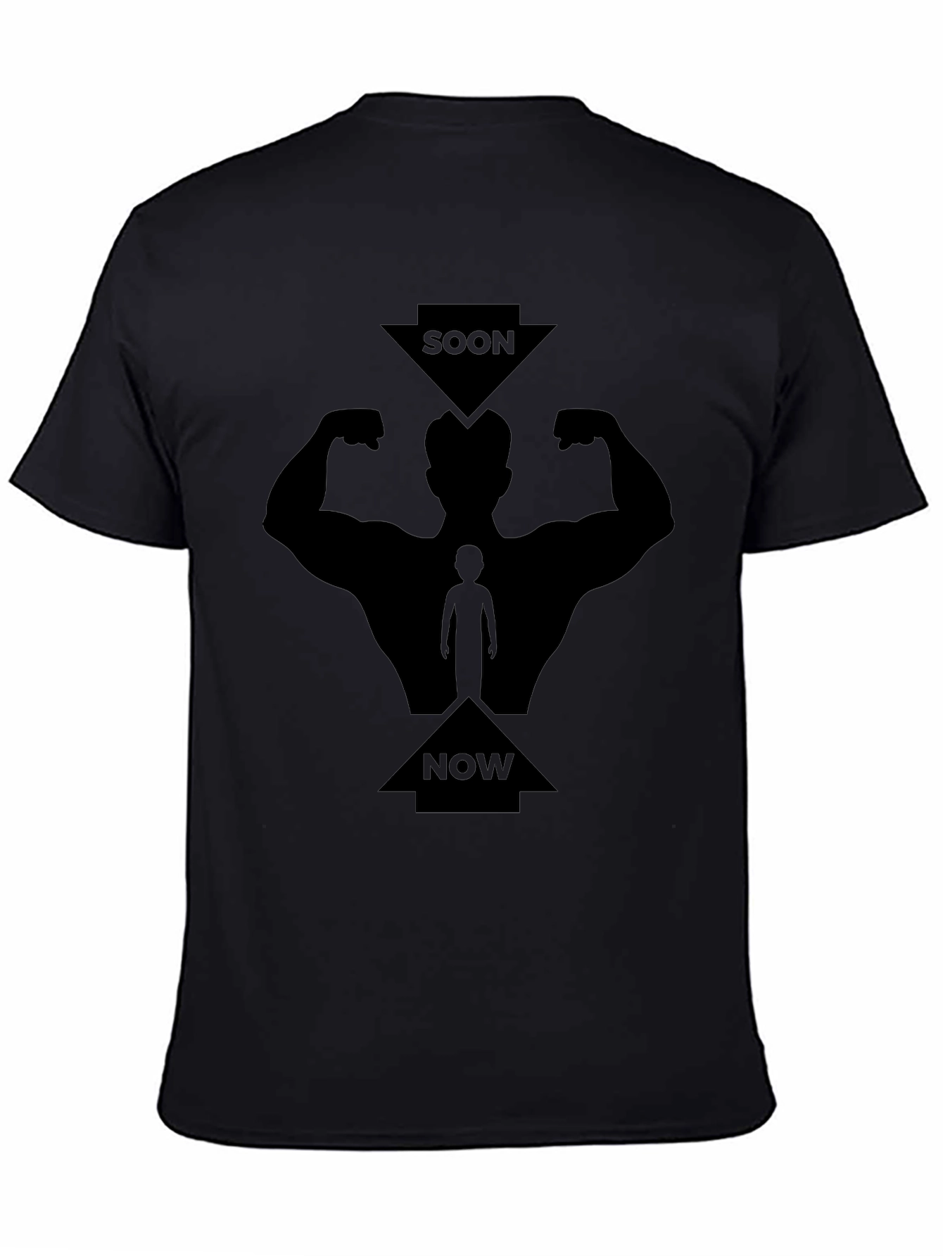 Soon Now Muscles Graphic Tee - Black