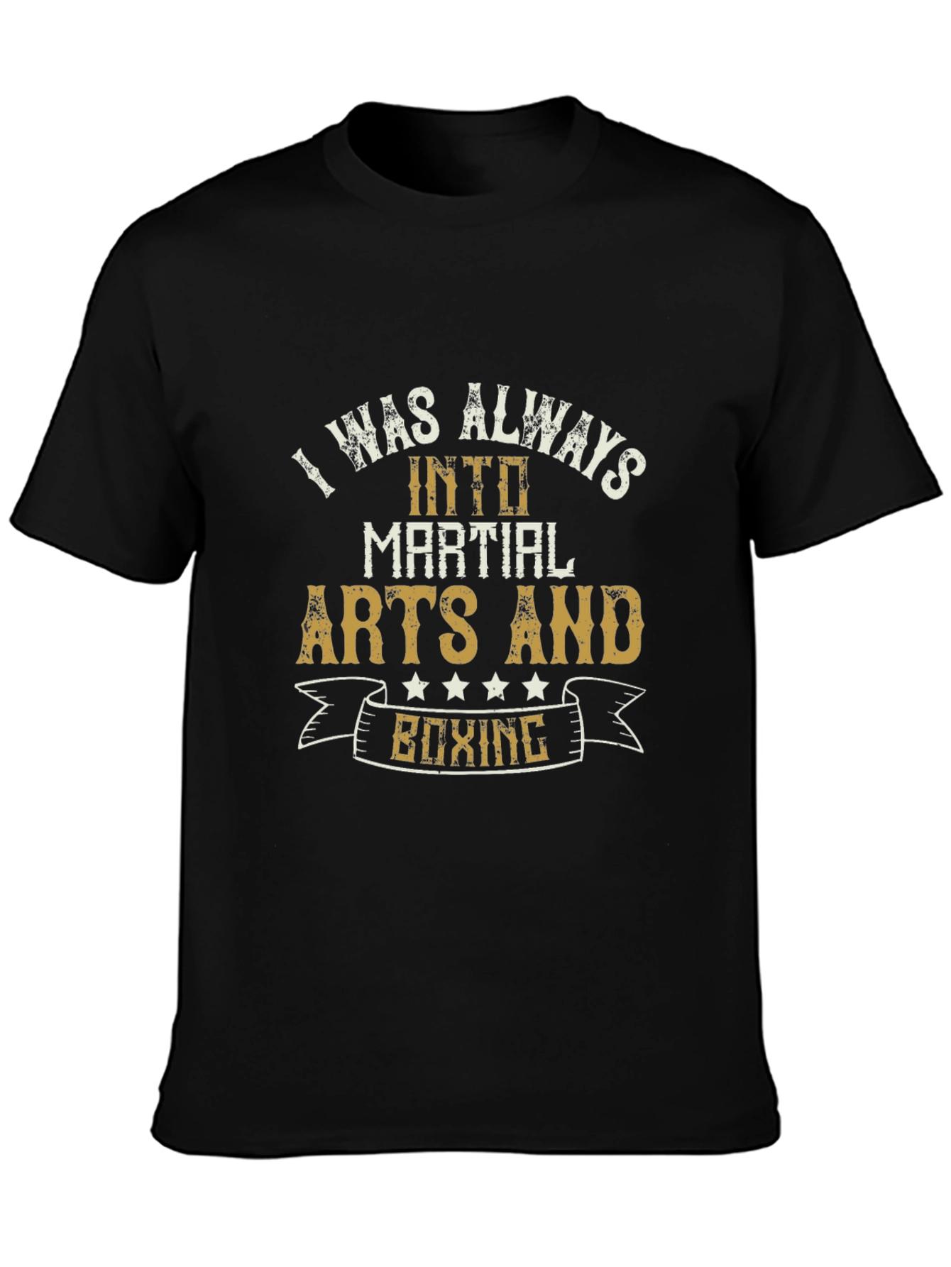 Martial Arts & Boxing T-Shirt - Black Mens
