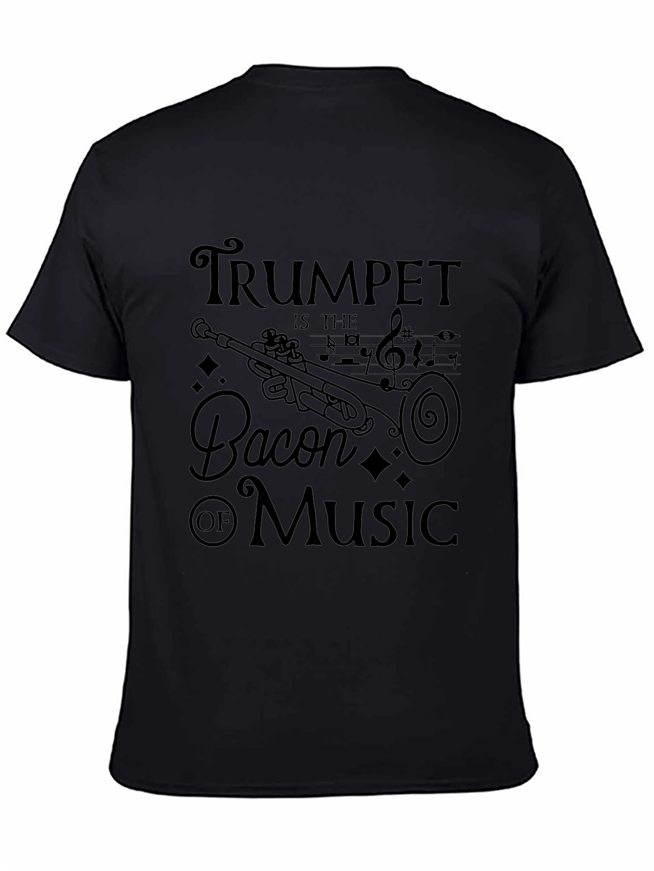 Trumpet is the Bacon of Music Graphic T-Shirt