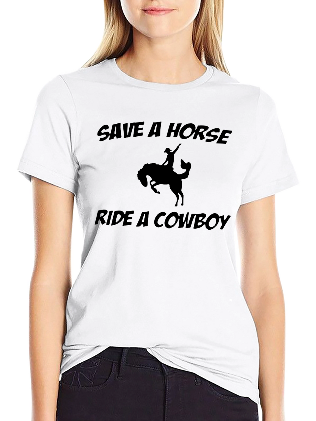Save a Horse Ride a Cowboy Graphic T-Shirt