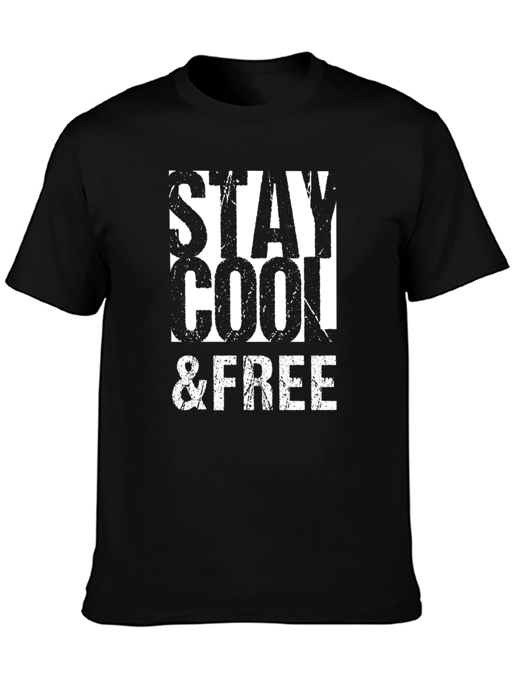 Stay Cool & Free Black T-Shirt