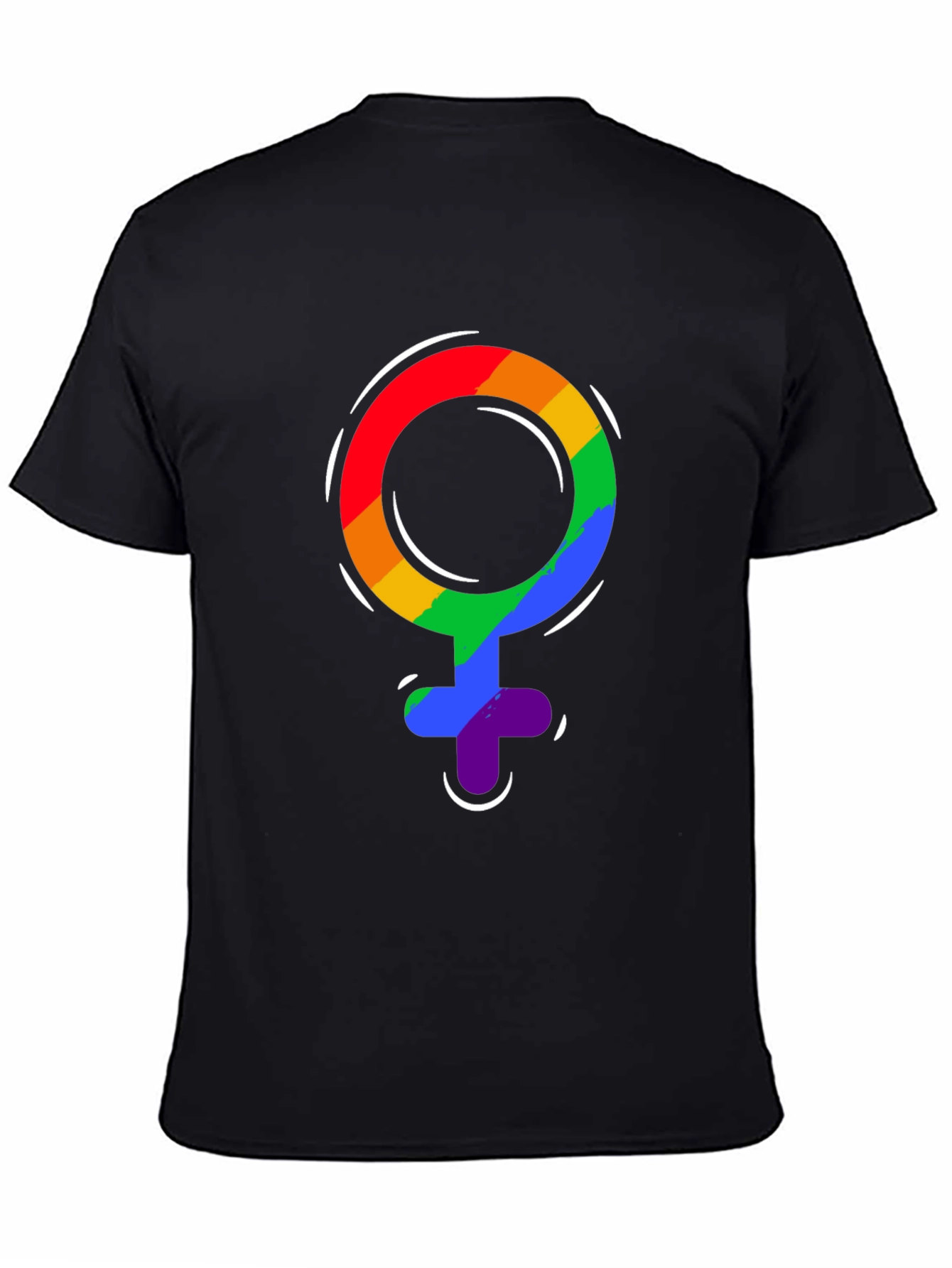 Pride Venus Symbol T-Shirt - LGBTQ+ Rainbow Design