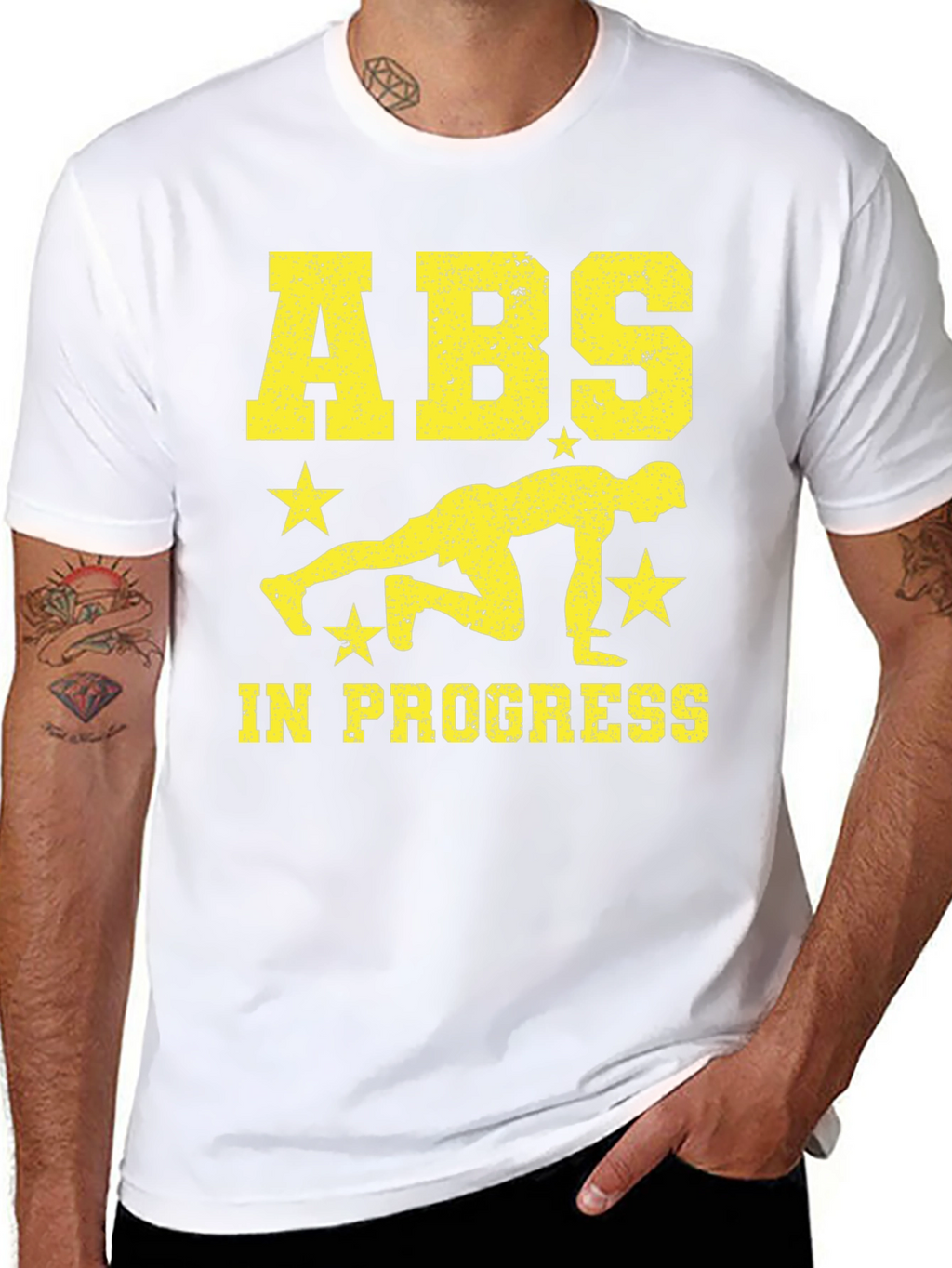 ABS In Progress Mens Black T-Shirt