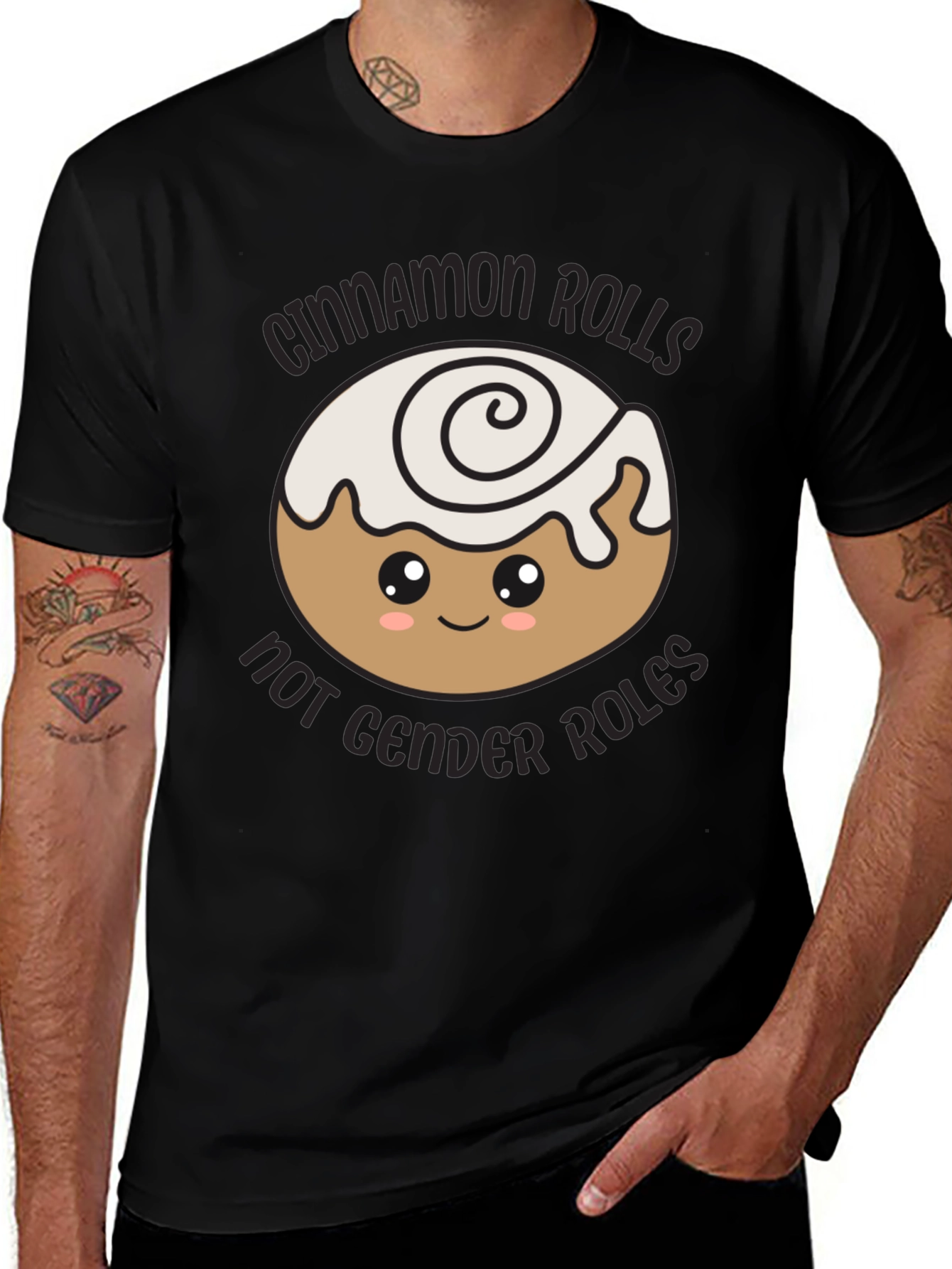 Cinnamon Rolls Not Gender Roles T-Shirt