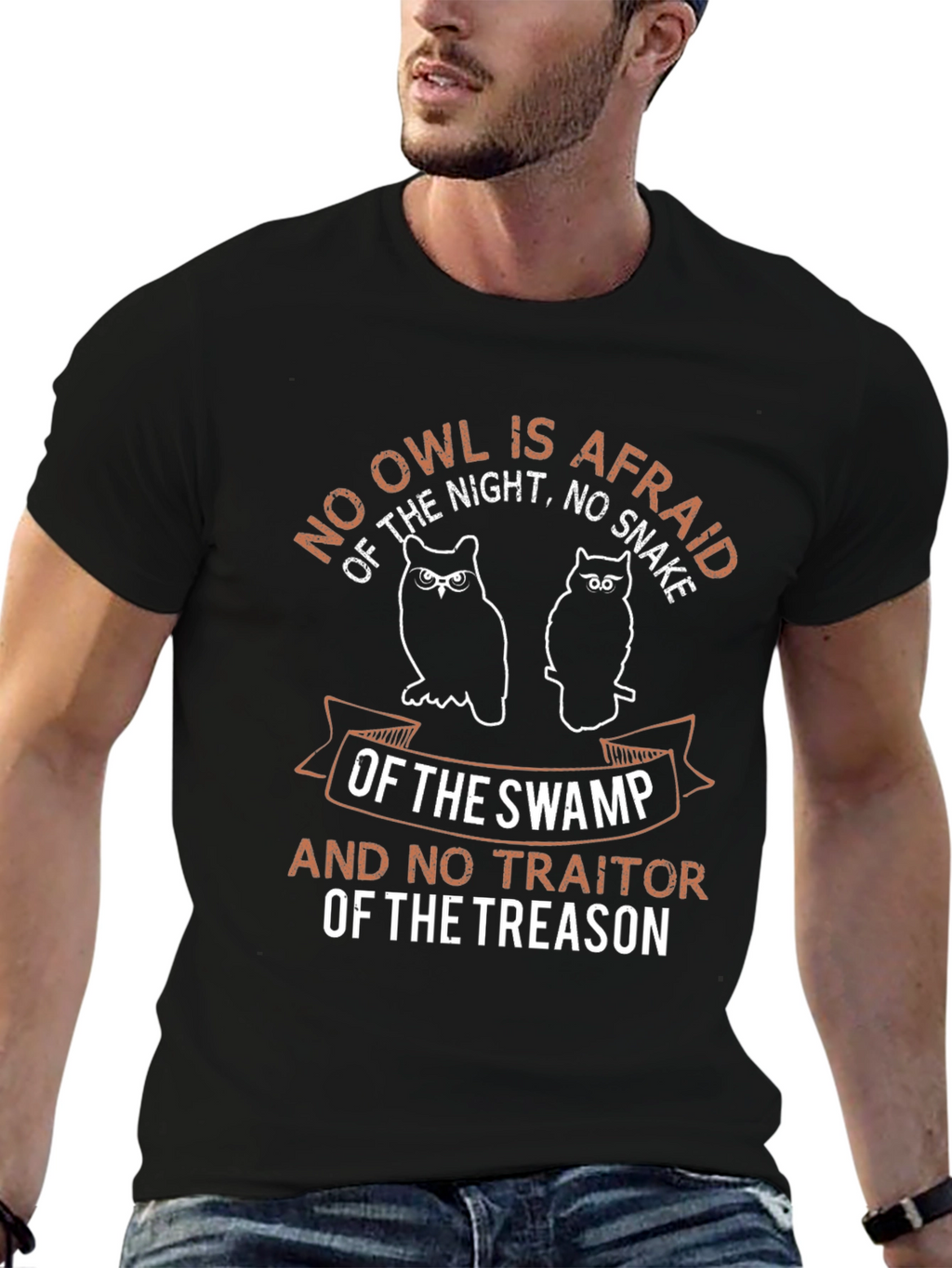No Owl Is Afraid Mens Graphic T-Shirt