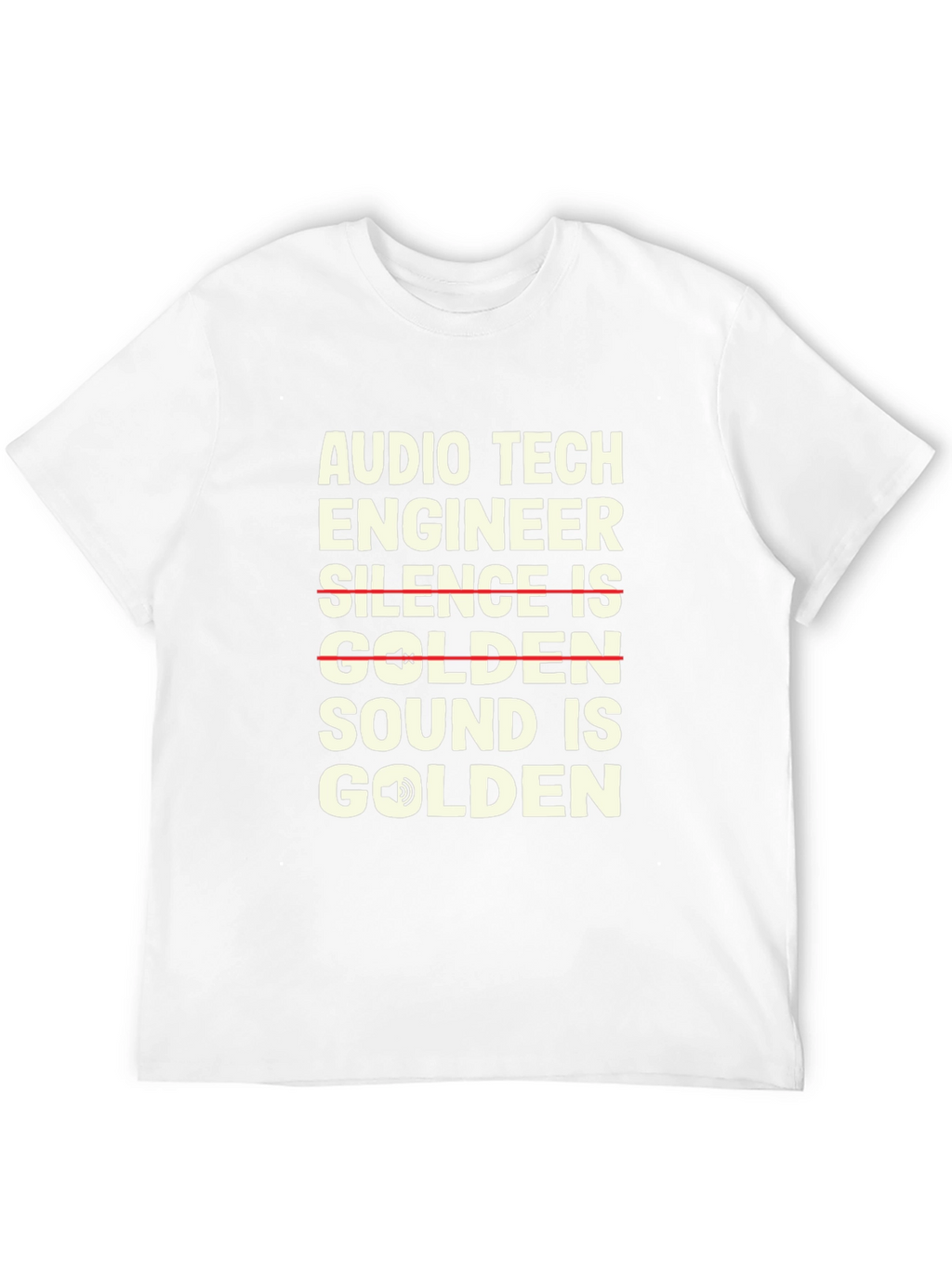 Audio Tech Engineer T-Shirt - Sound is Golden
