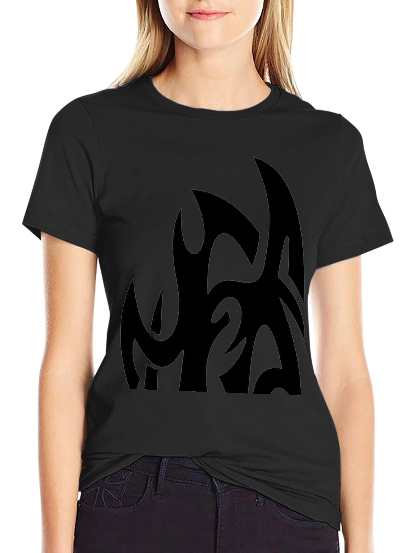 Modern Graphic Black T-Shirt