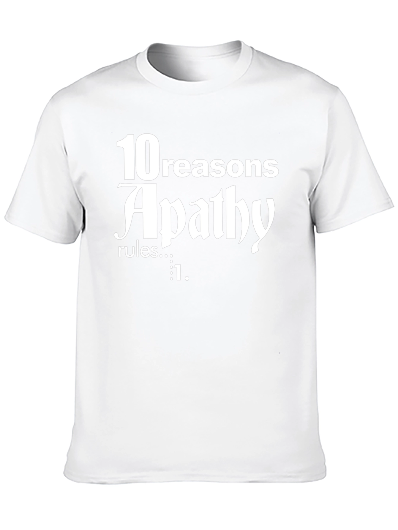 Apathy Rules Graphic T-Shirt - Black Cotton Tee