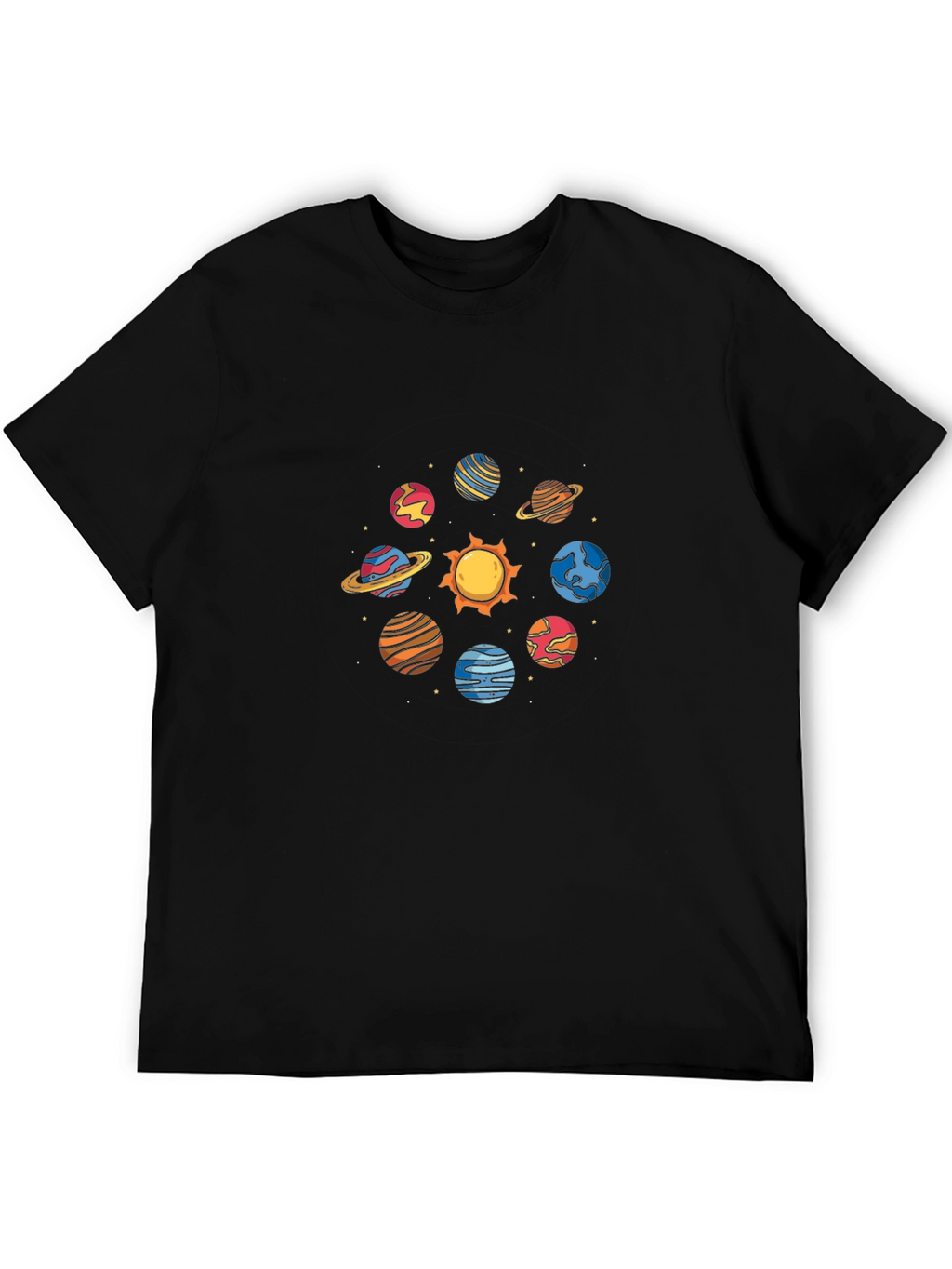 Solar System Planets Graphic T-Shirt