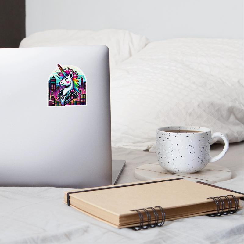 Neon Urban Unicorn: Pixel Art Chic