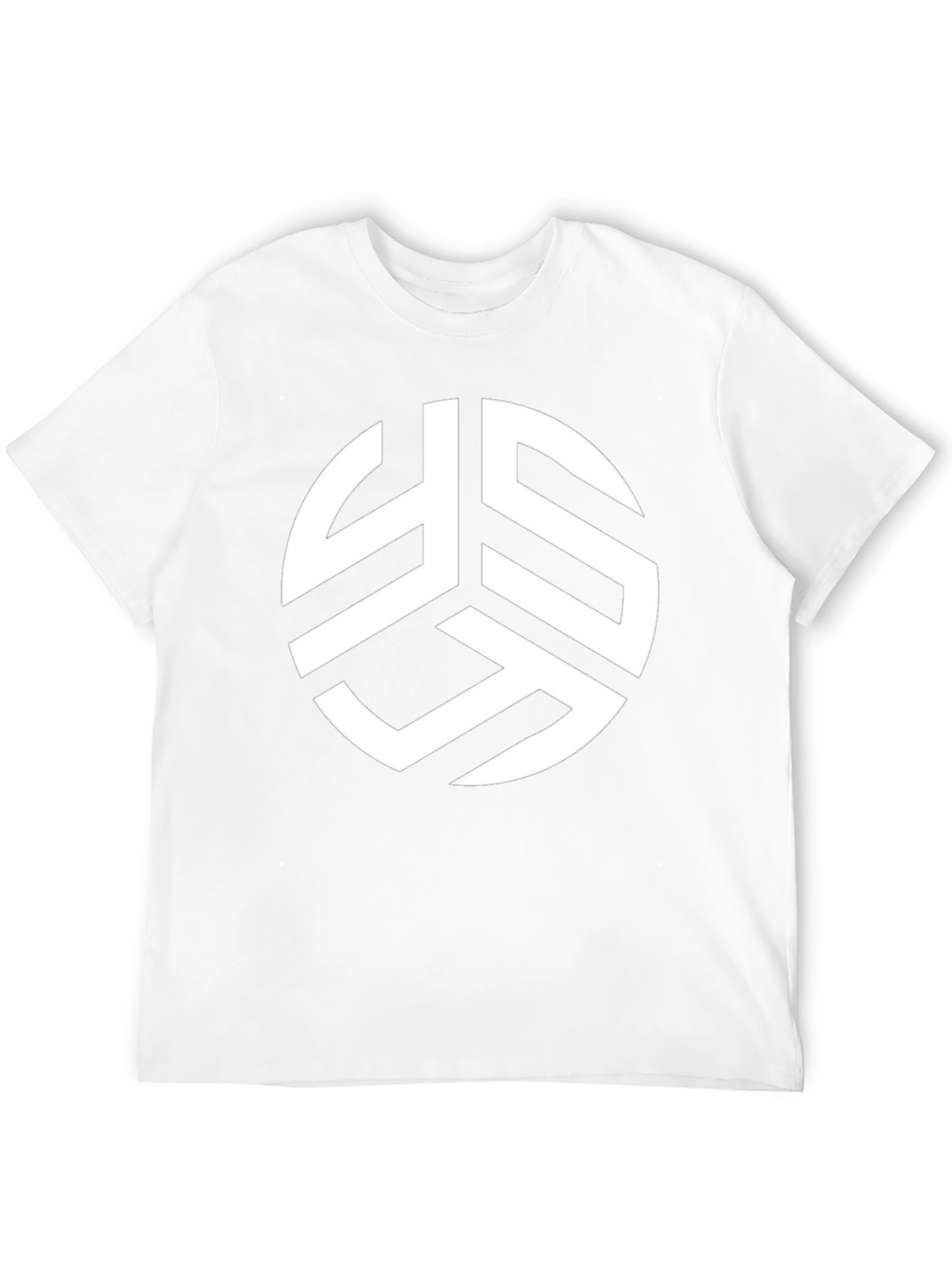 Modern Graphic Print Black Tee