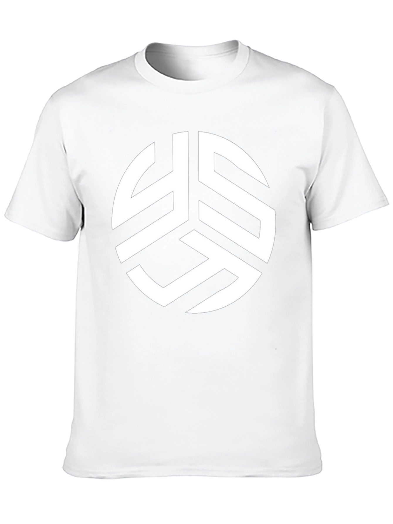 Modern Graphic Print Black Tee