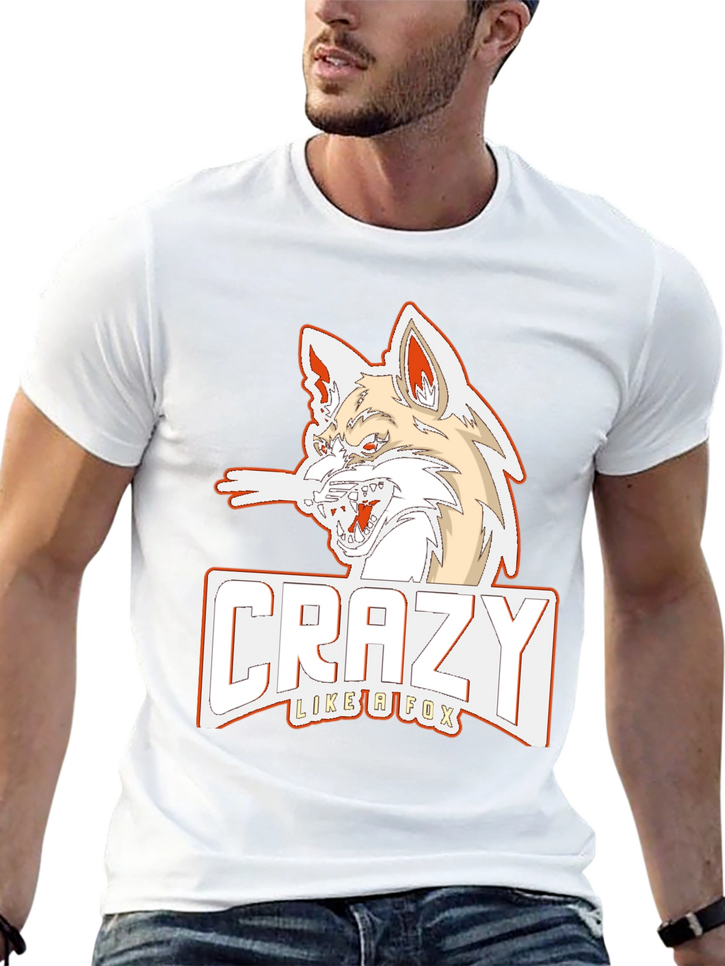 Crazy Like a Fox Graphic Tee - Black