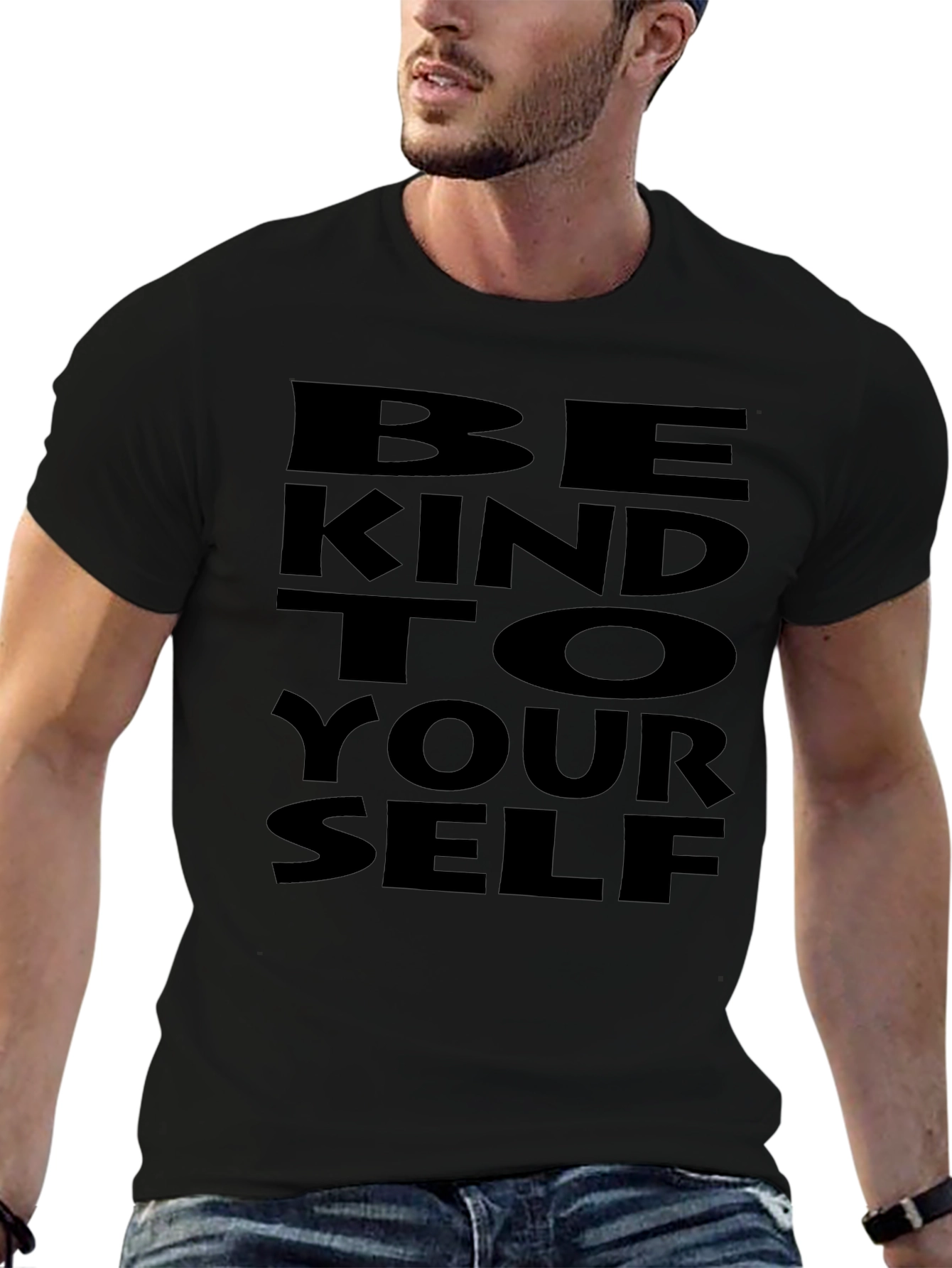 Be Kind to Yourself Graphic Tee - Black