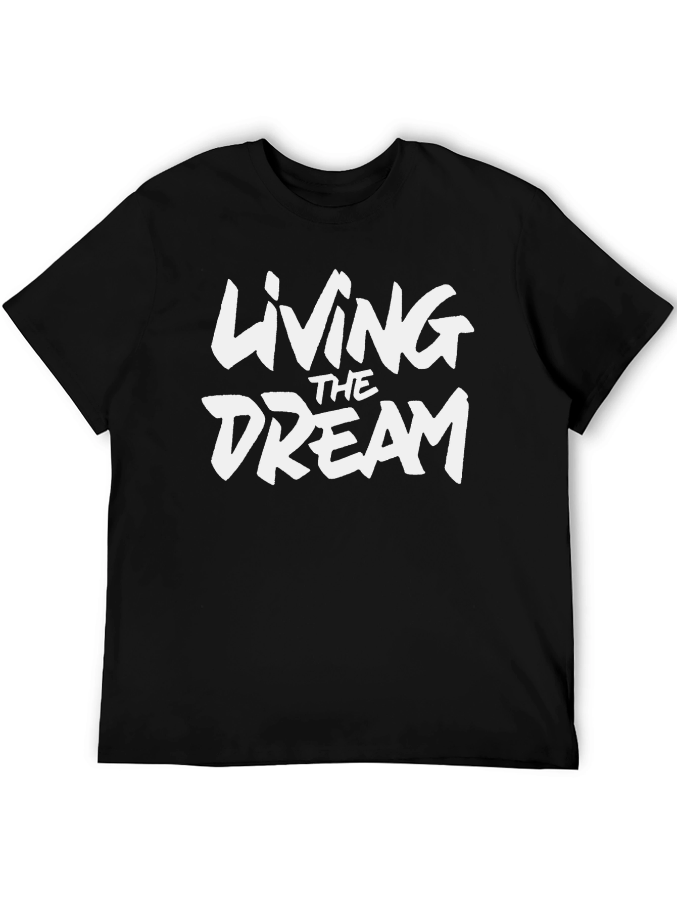 Living The Dream Graphic Black T-Shirt