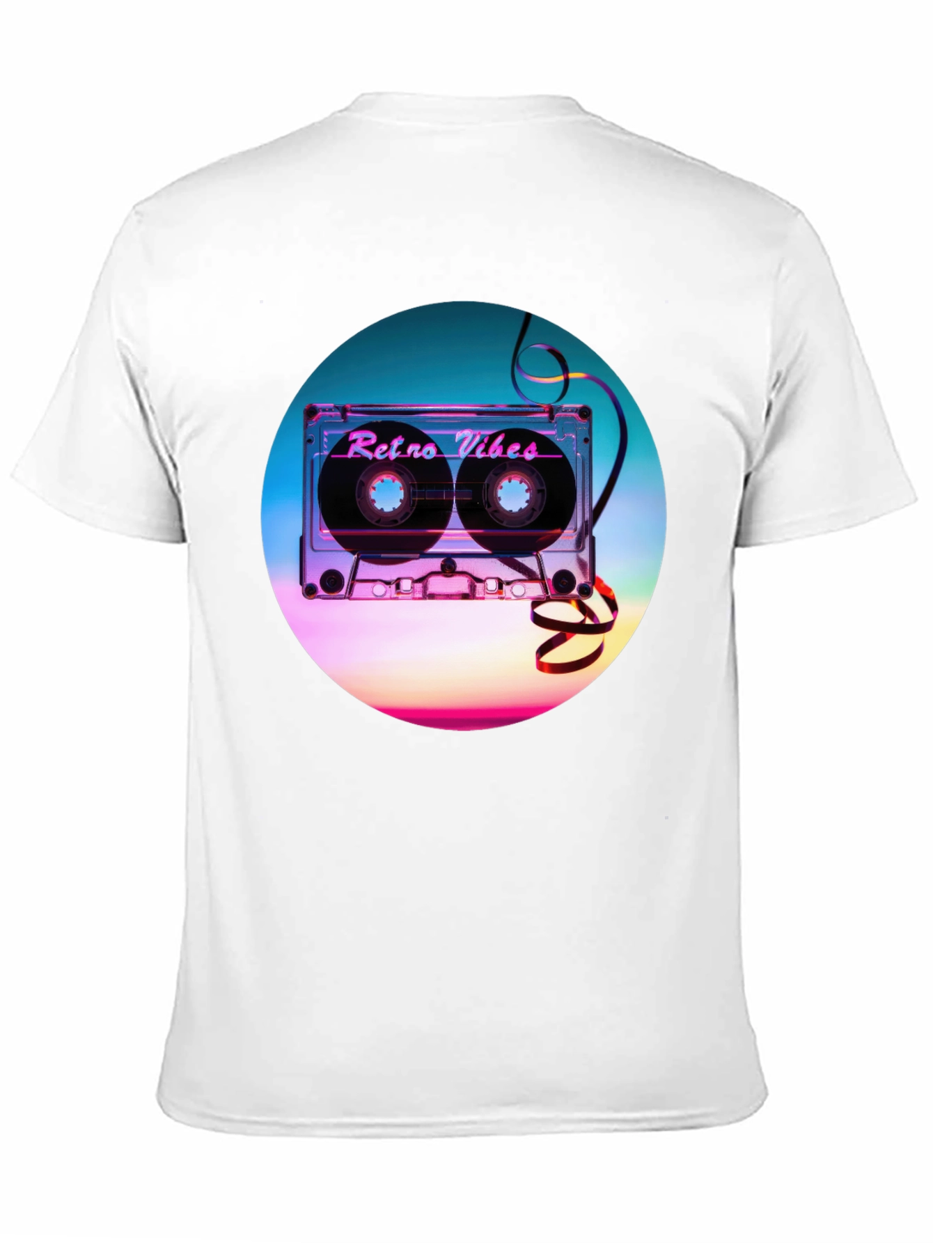 Retro Vibes Graphic T-Shirt - Cassette Design