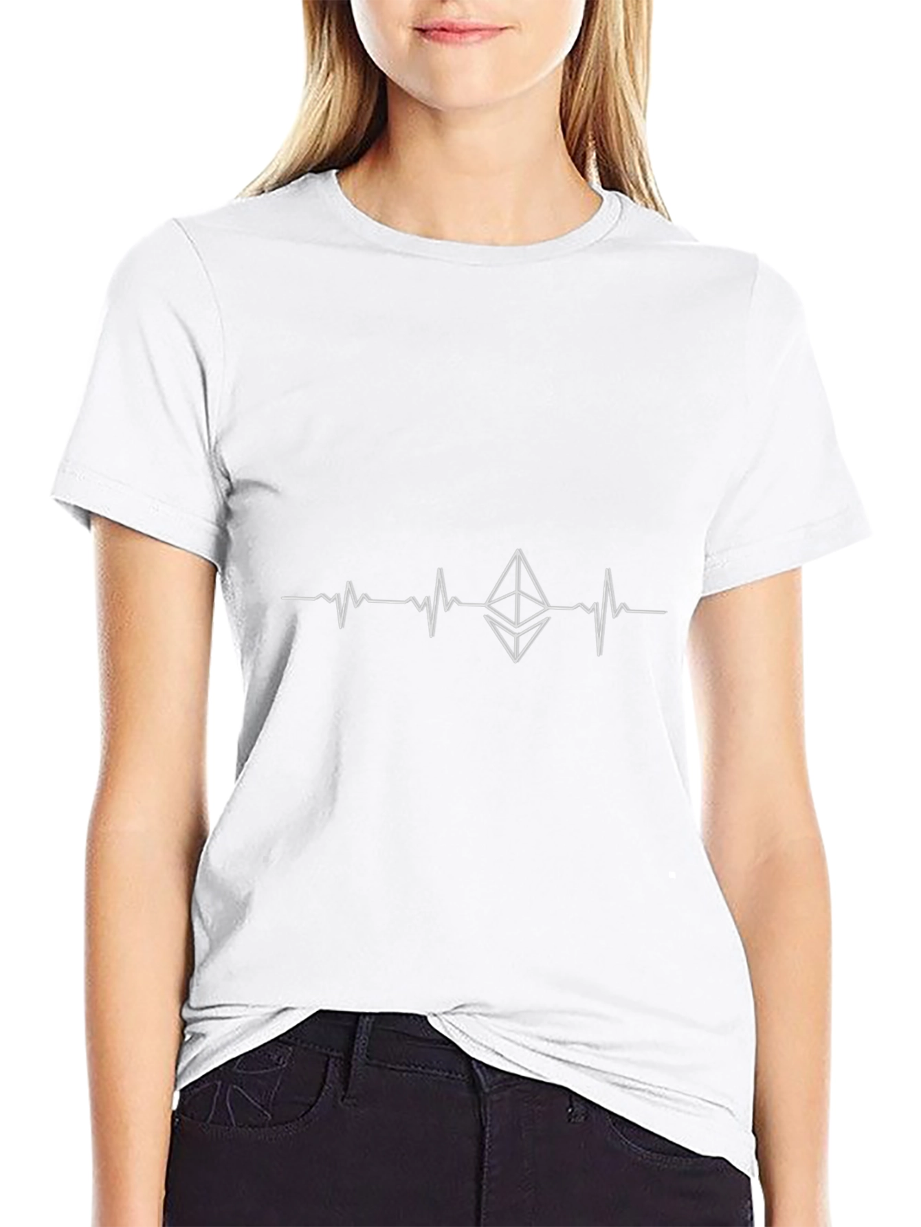 Ethereum Heartbeat Black T-Shirt Crypto Lover Tee