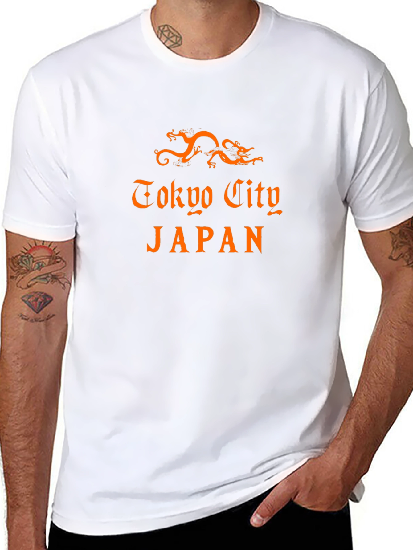 Tokyo City Japan Graphic Tee - Black