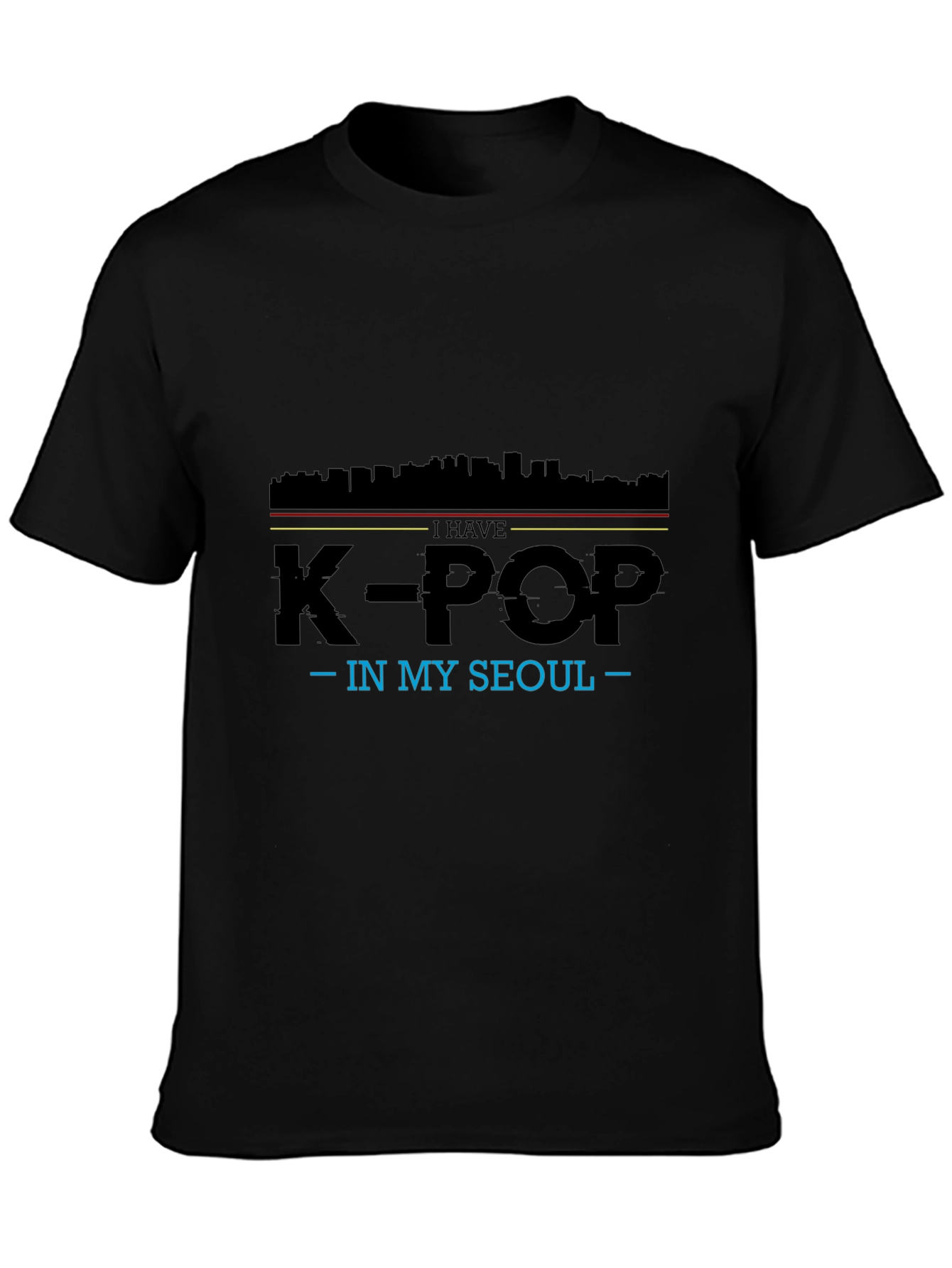 K-Pop In My Seoul Black T-Shirt