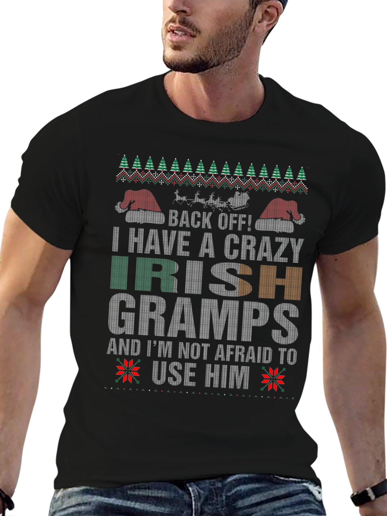 Crazy Irish Gramps Christmas T-Shirt