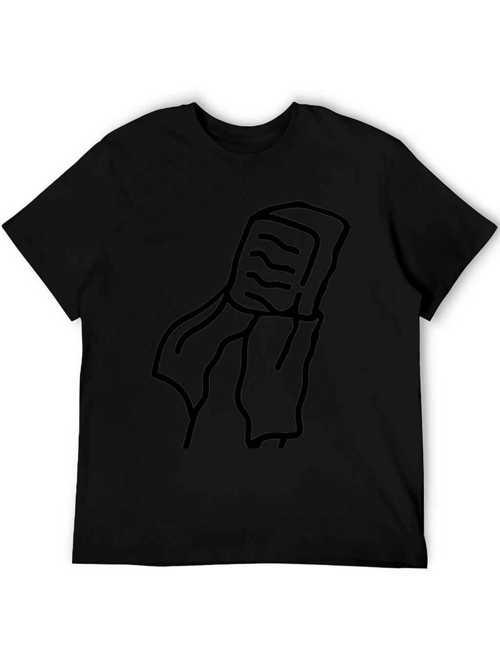 Mens Black Graphic T-Shirt - Retro Cassette Tape Design